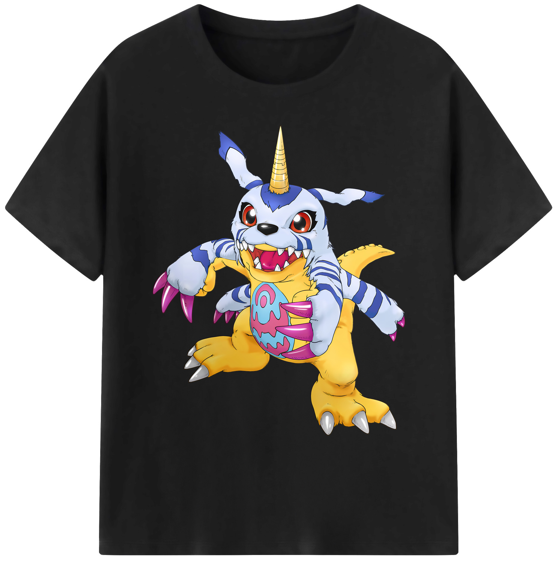 （画像用） Digimon デジタルモンスター/デジモン 綿100％ メンズ半袖Tシャツ｜肌触りやわらか＆通気性