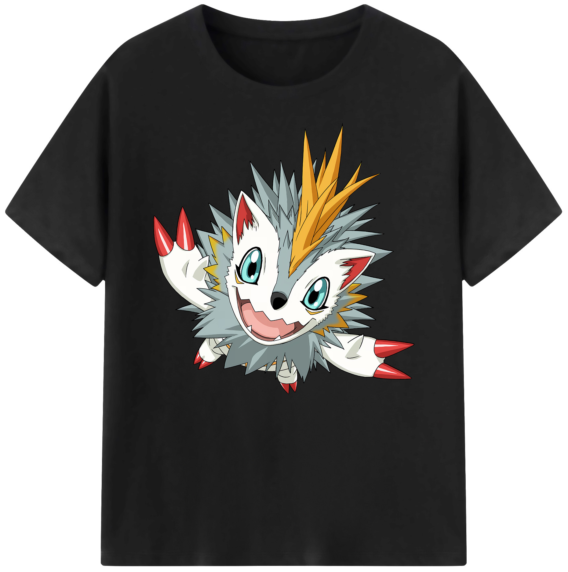 （画像用） Digimon デジタルモンスター/デジモン 綿100％ メンズ半袖Tシャツ｜肌触りやわらか＆通気性