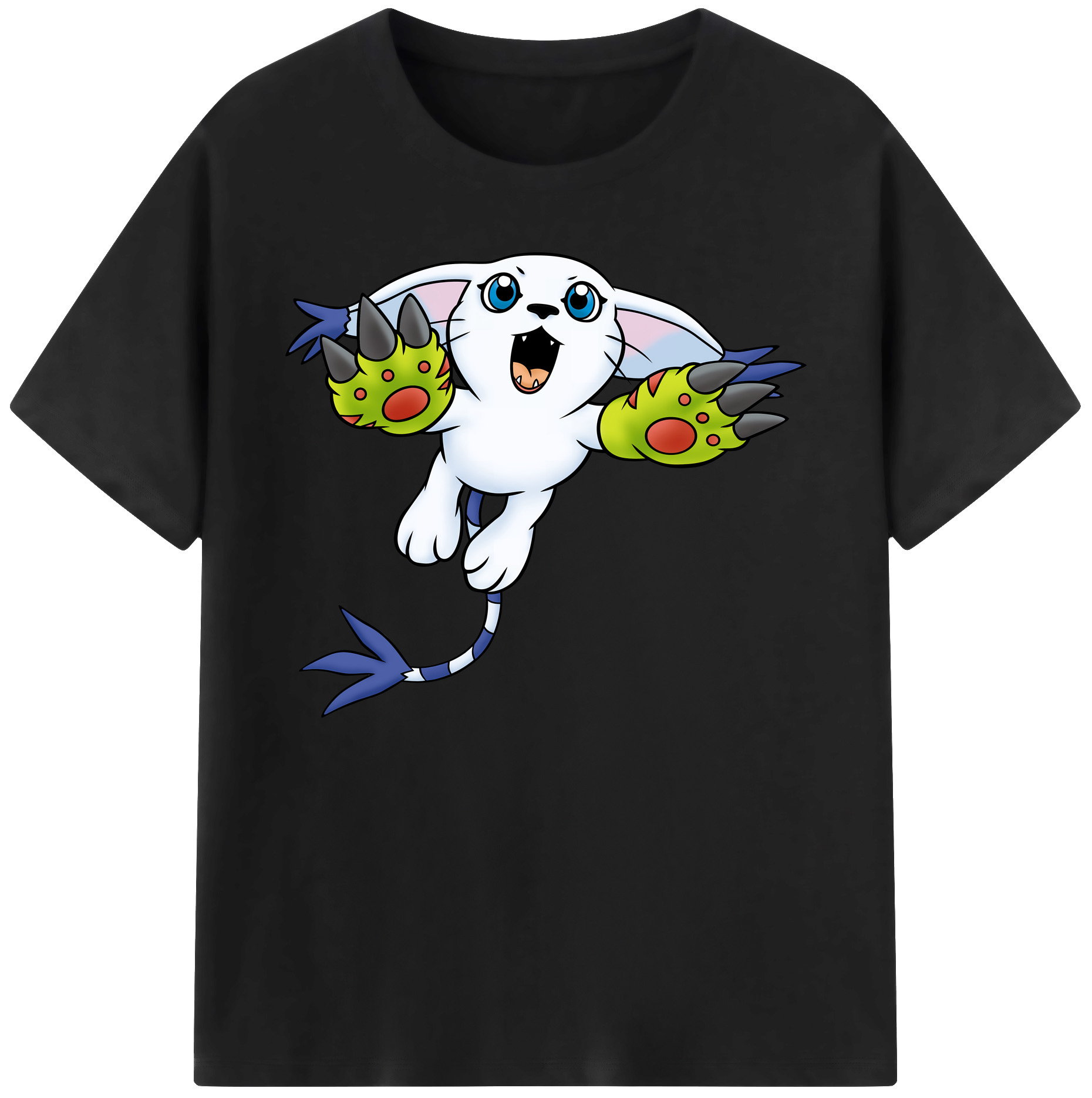 （画像用） Digimon デジタルモンスター/デジモン 綿100％ メンズ半袖Tシャツ｜肌触りやわらか＆通気性