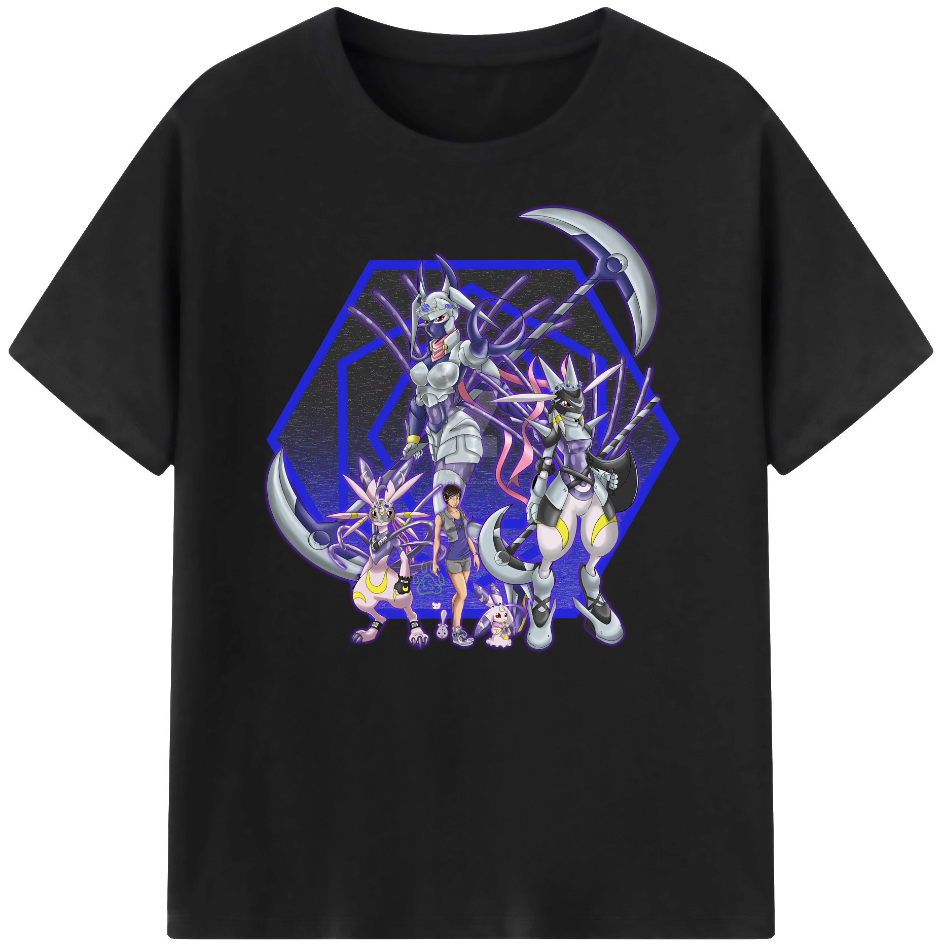 （画像用） Digimon デジタルモンスター/デジモン 綿100％ メンズ半袖Tシャツ｜肌触りやわらか＆通気性