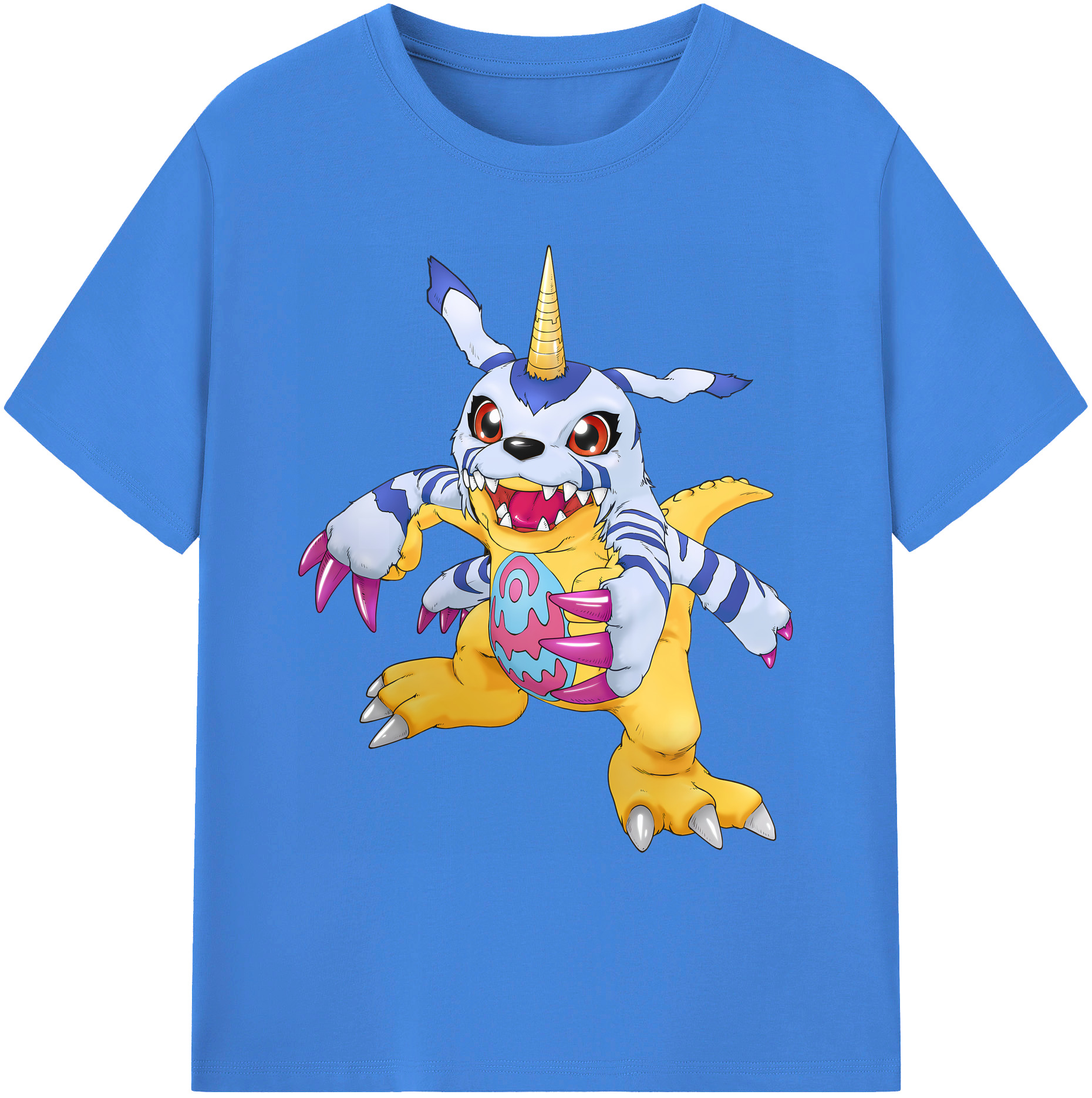 （画像用） Digimon デジタルモンスター/デジモン 綿100％ メンズ半袖Tシャツ｜肌触りやわらか＆通気性