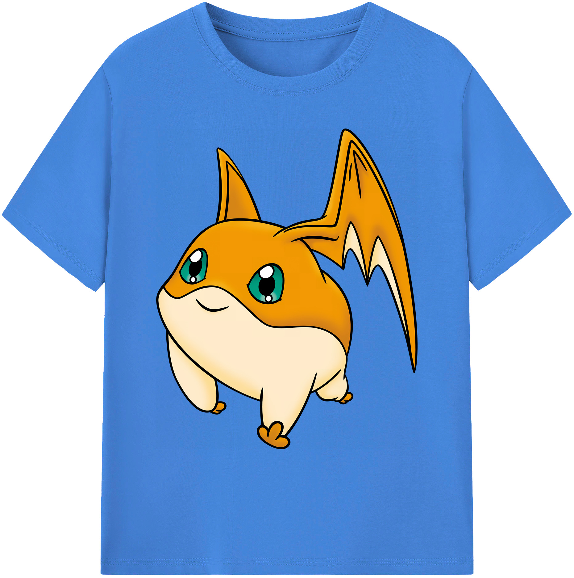 （画像用） Digimon デジタルモンスター/デジモン 綿100％ メンズ半袖Tシャツ｜肌触りやわらか＆通気性