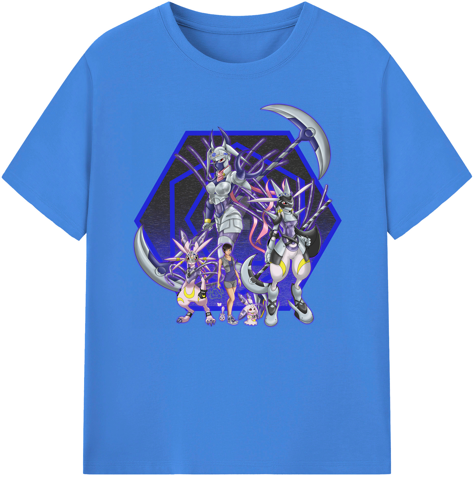 （画像用） Digimon デジタルモンスター/デジモン 綿100％ メンズ半袖Tシャツ｜肌触りやわらか＆通気性