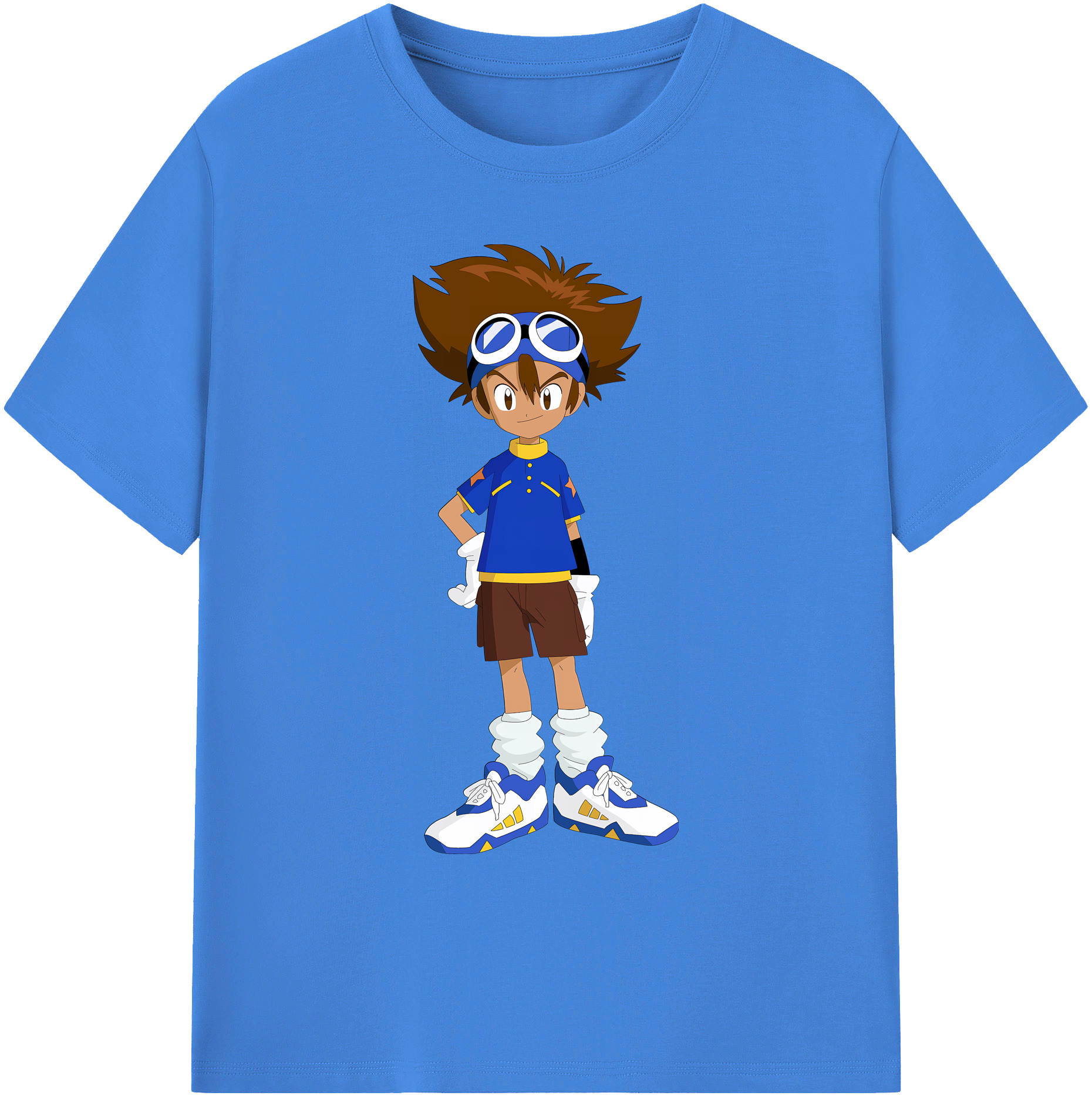 （画像用） Digimon デジタルモンスター/デジモン 綿100％ メンズ半袖Tシャツ｜肌触りやわらか＆通気性
