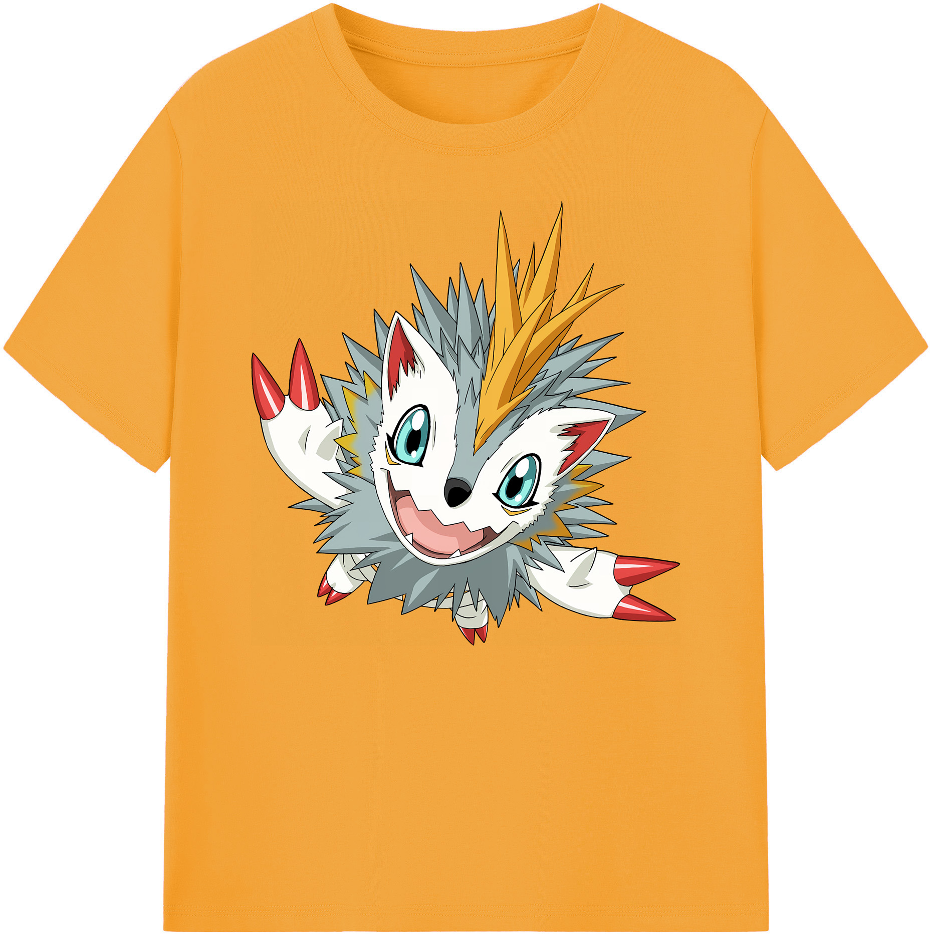 （画像用） Digimon デジタルモンスター/デジモン 綿100％ メンズ半袖Tシャツ｜肌触りやわらか＆通気性
