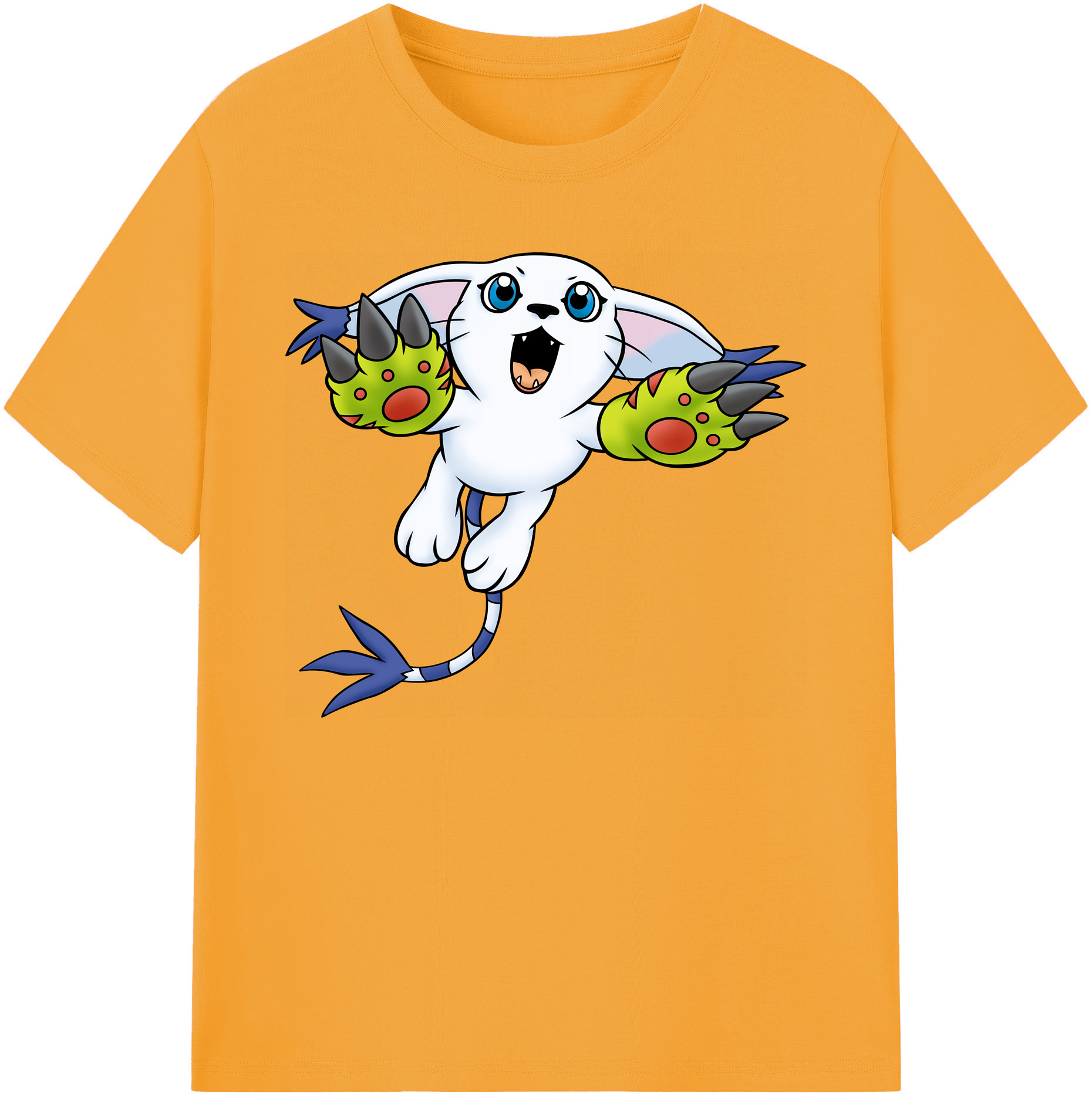 （画像用） Digimon デジタルモンスター/デジモン 綿100％ メンズ半袖Tシャツ｜肌触りやわらか＆通気性