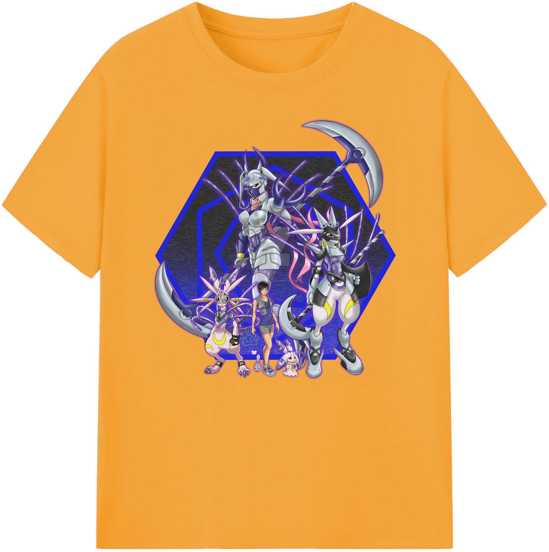 （画像用） Digimon デジタルモンスター/デジモン 綿100％ メンズ半袖Tシャツ｜肌触りやわらか＆通気性
