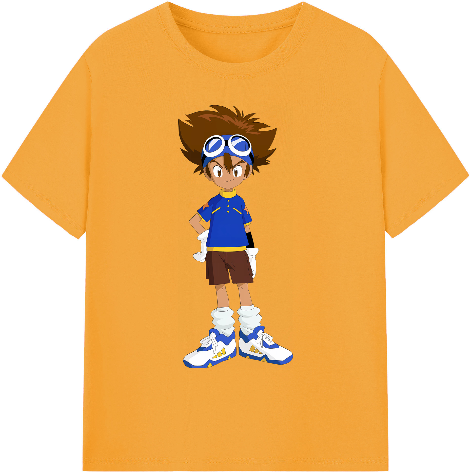 （画像用） Digimon デジタルモンスター/デジモン 綿100％ メンズ半袖Tシャツ｜肌触りやわらか＆通気性