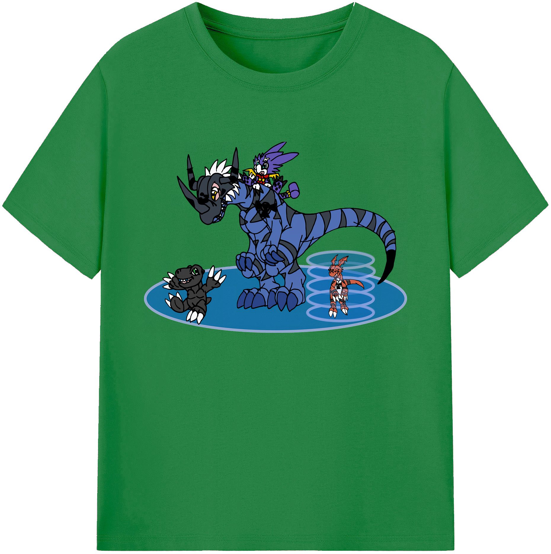 （画像用） Digimon デジタルモンスター/デジモン 綿100％ メンズ半袖Tシャツ｜肌触りやわらか＆通気性