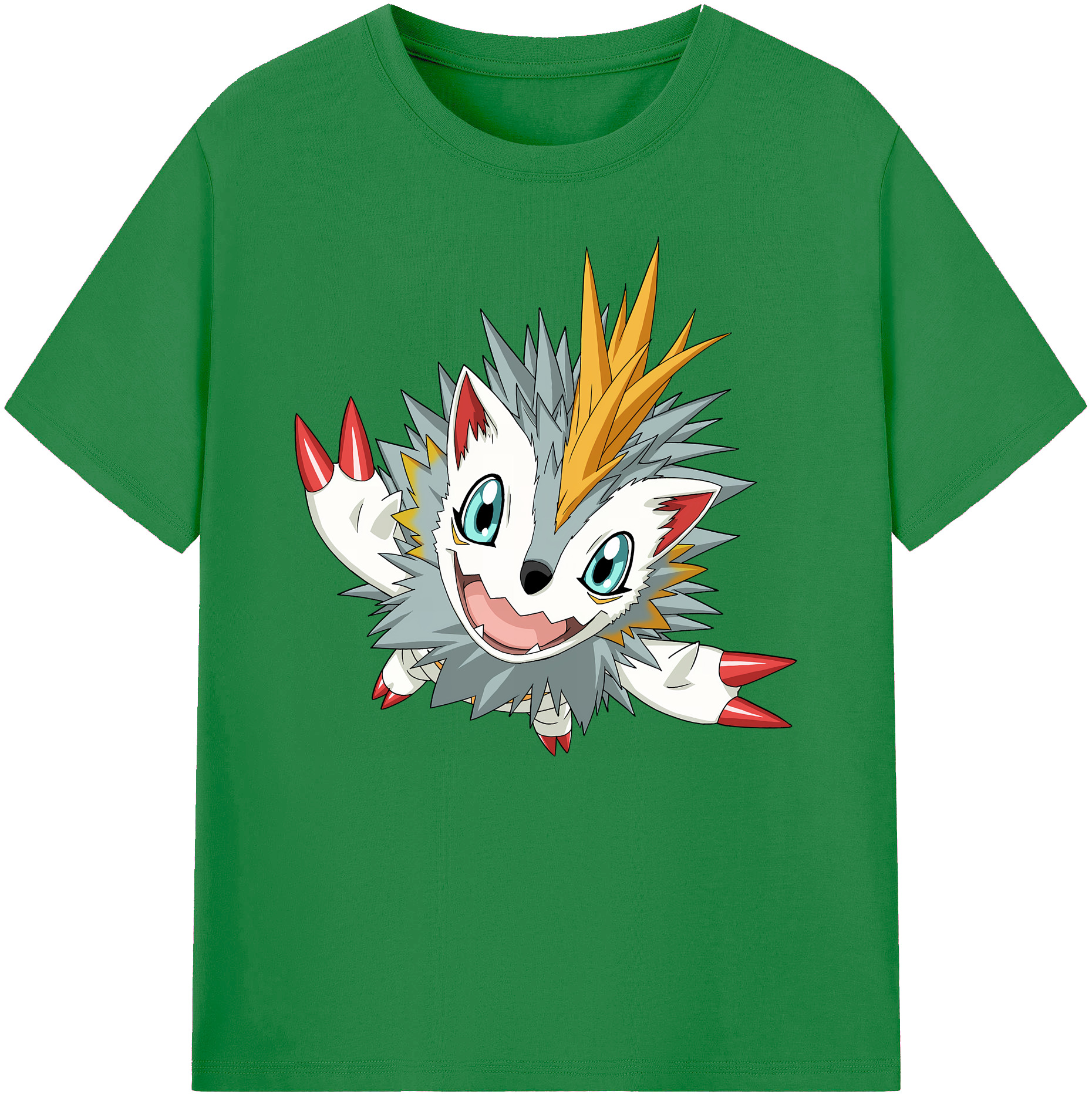 （画像用） Digimon デジタルモンスター/デジモン 綿100％ メンズ半袖Tシャツ｜肌触りやわらか＆通気性