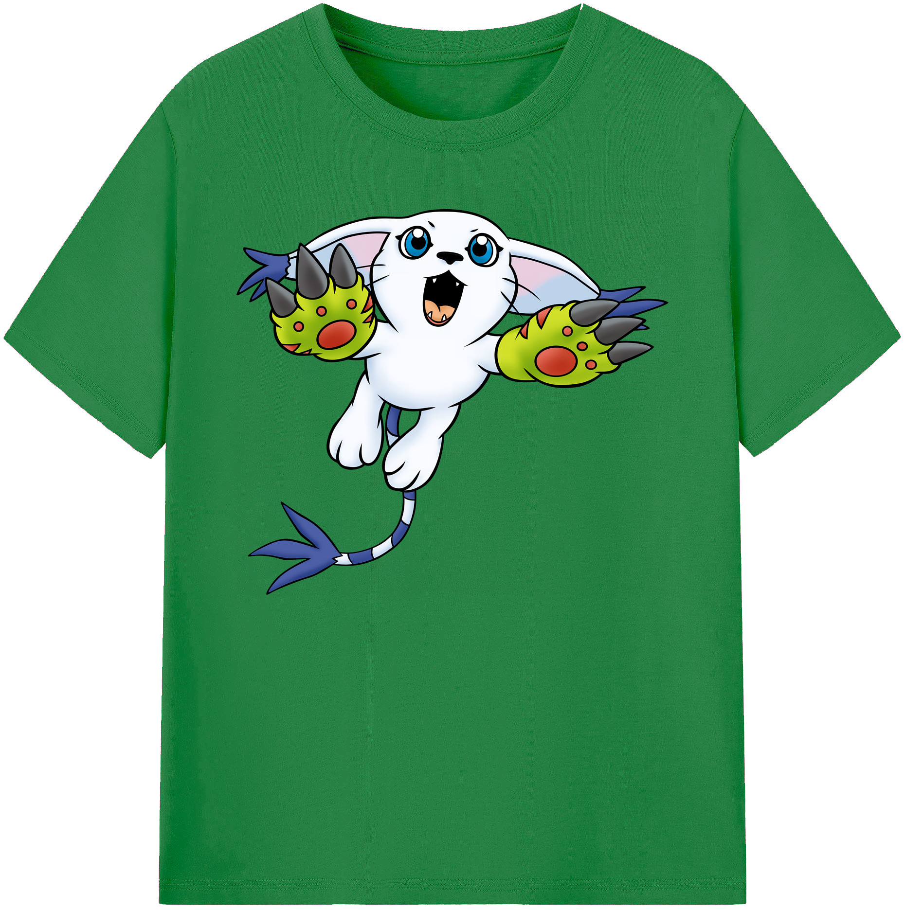 （画像用） Digimon デジタルモンスター/デジモン 綿100％ メンズ半袖Tシャツ｜肌触りやわらか＆通気性
