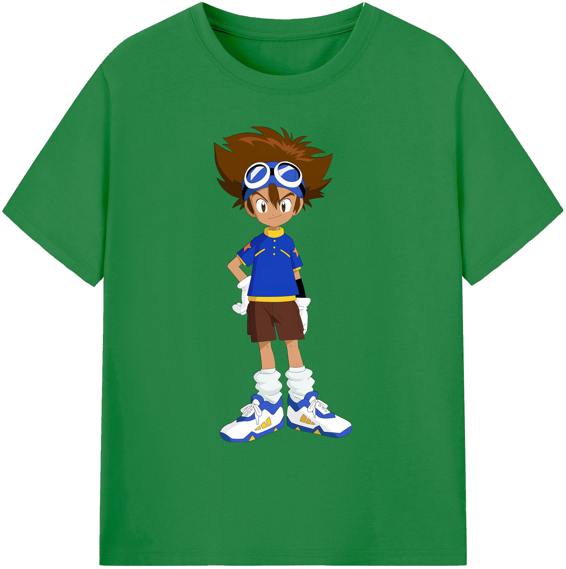 （画像用） Digimon デジタルモンスター/デジモン 綿100％ メンズ半袖Tシャツ｜肌触りやわらか＆通気性