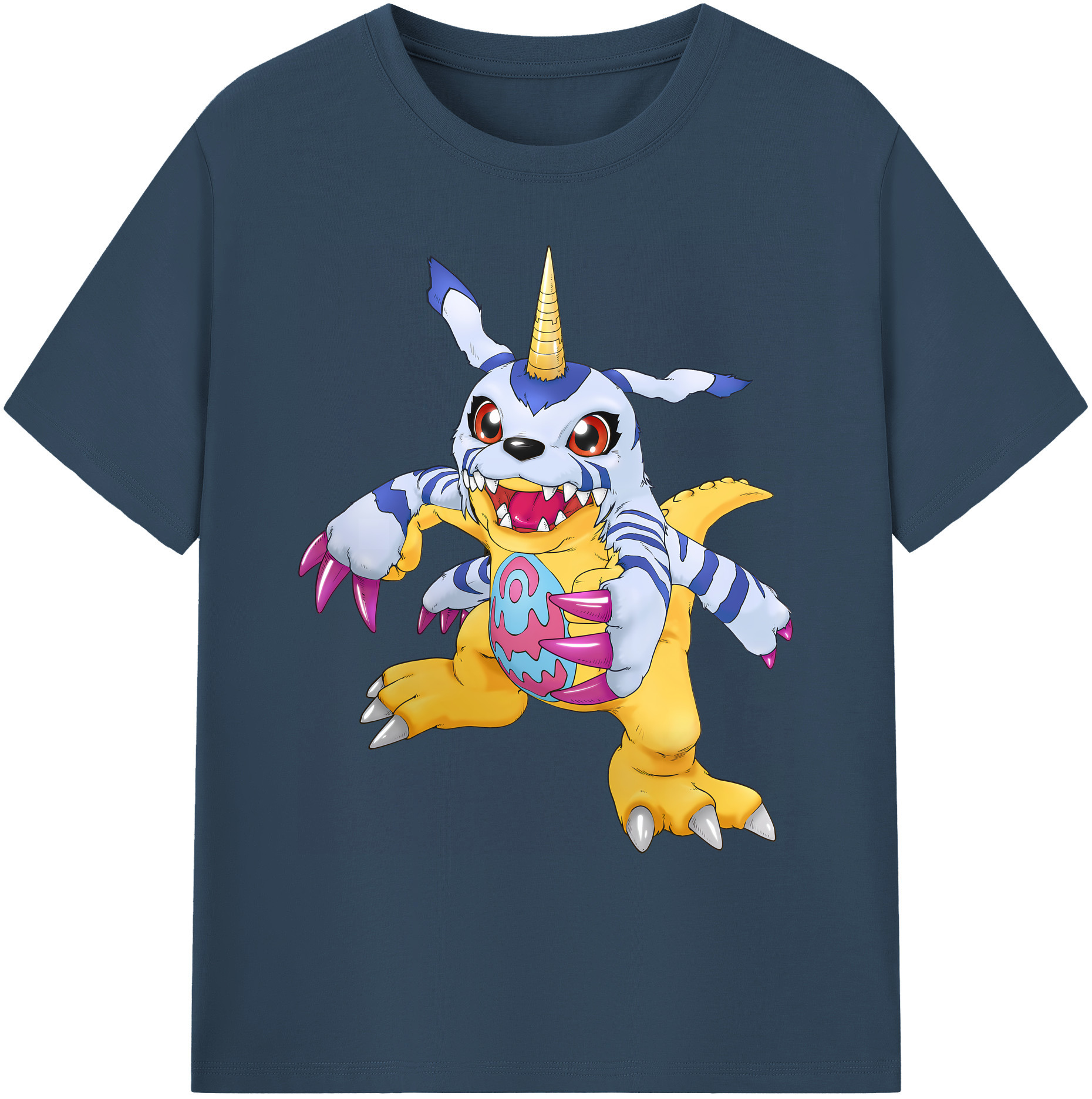（画像用） Digimon デジタルモンスター/デジモン 綿100％ メンズ半袖Tシャツ｜肌触りやわらか＆通気性