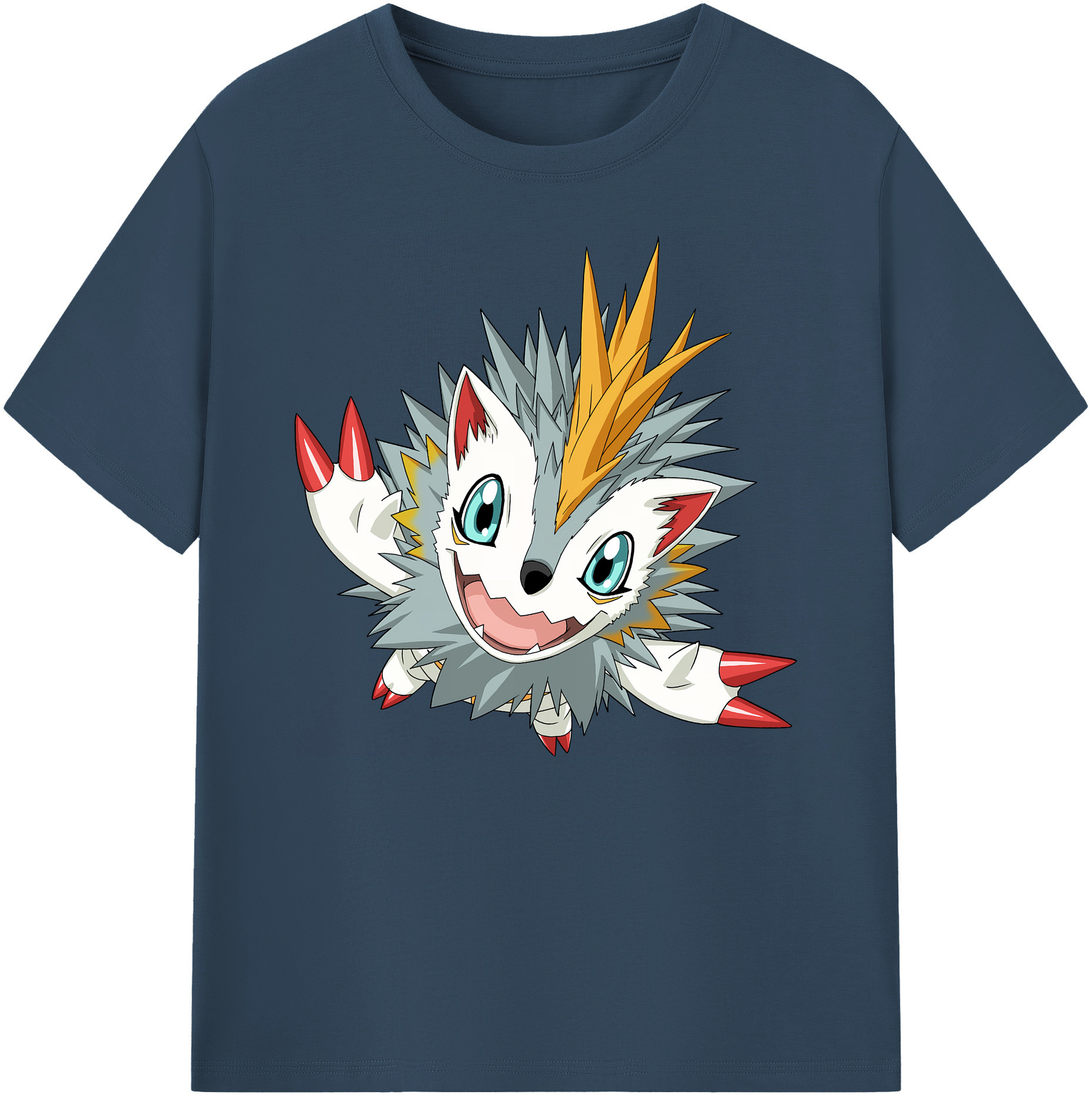 （画像用） Digimon デジタルモンスター/デジモン 綿100％ メンズ半袖Tシャツ｜肌触りやわらか＆通気性