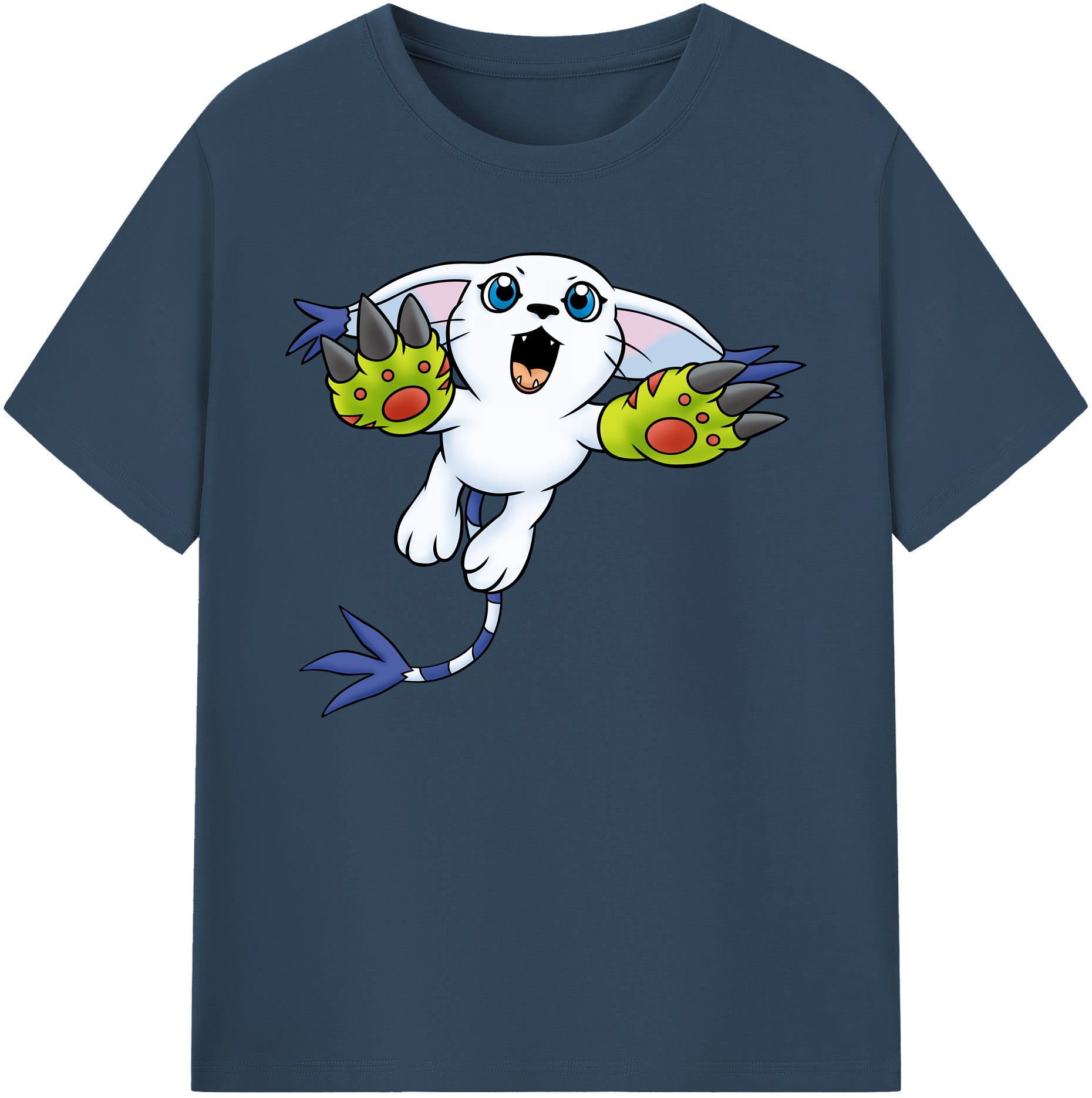（画像用） Digimon デジタルモンスター/デジモン 綿100％ メンズ半袖Tシャツ｜肌触りやわらか＆通気性