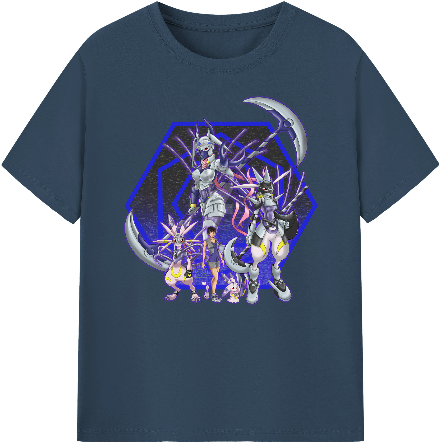 （画像用） Digimon デジタルモンスター/デジモン 綿100％ メンズ半袖Tシャツ｜肌触りやわらか＆通気性