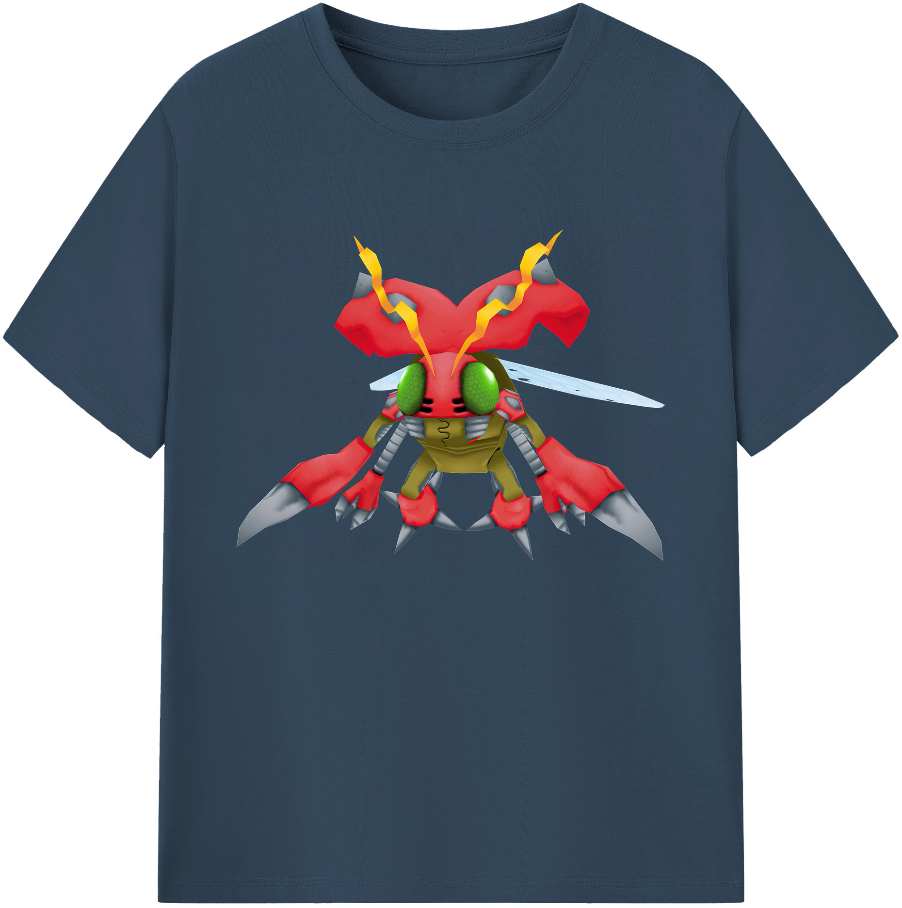（画像用） Digimon デジタルモンスター/デジモン 綿100％ メンズ半袖Tシャツ｜肌触りやわらか＆通気性