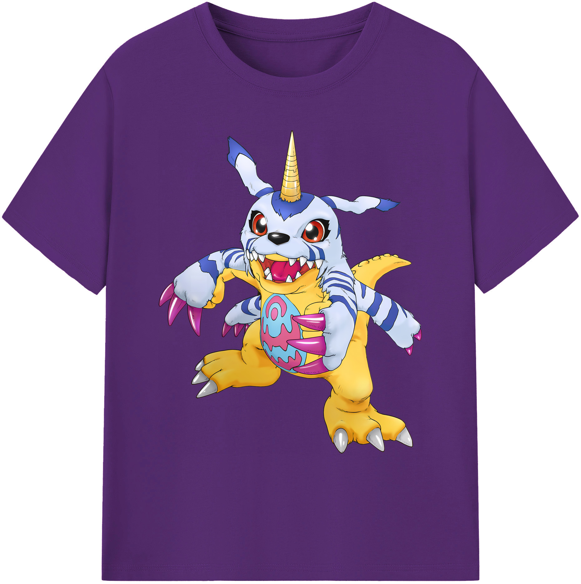 （画像用） Digimon デジタルモンスター/デジモン 綿100％ メンズ半袖Tシャツ｜肌触りやわらか＆通気性
