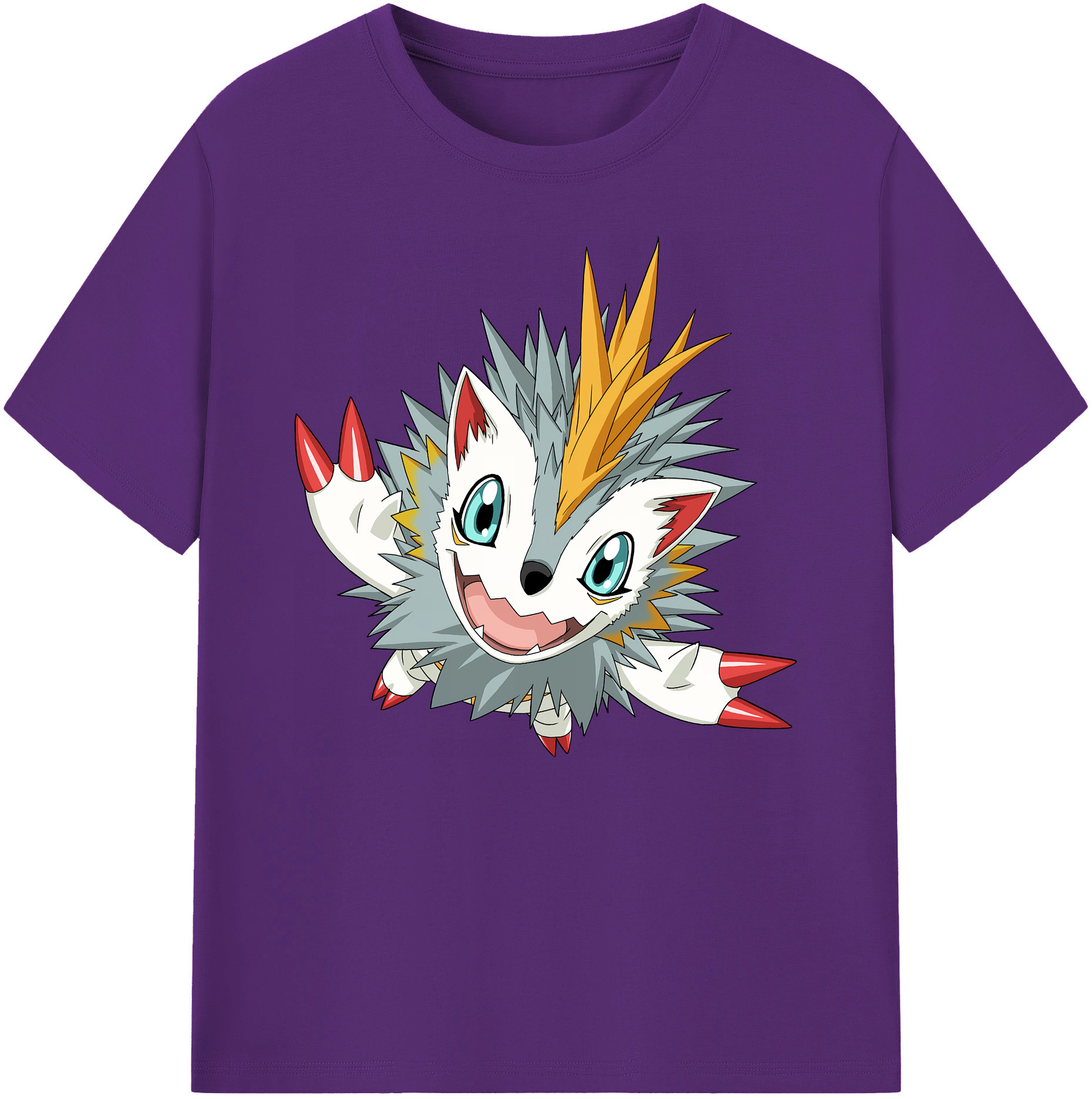 （画像用） Digimon デジタルモンスター/デジモン 綿100％ メンズ半袖Tシャツ｜肌触りやわらか＆通気性