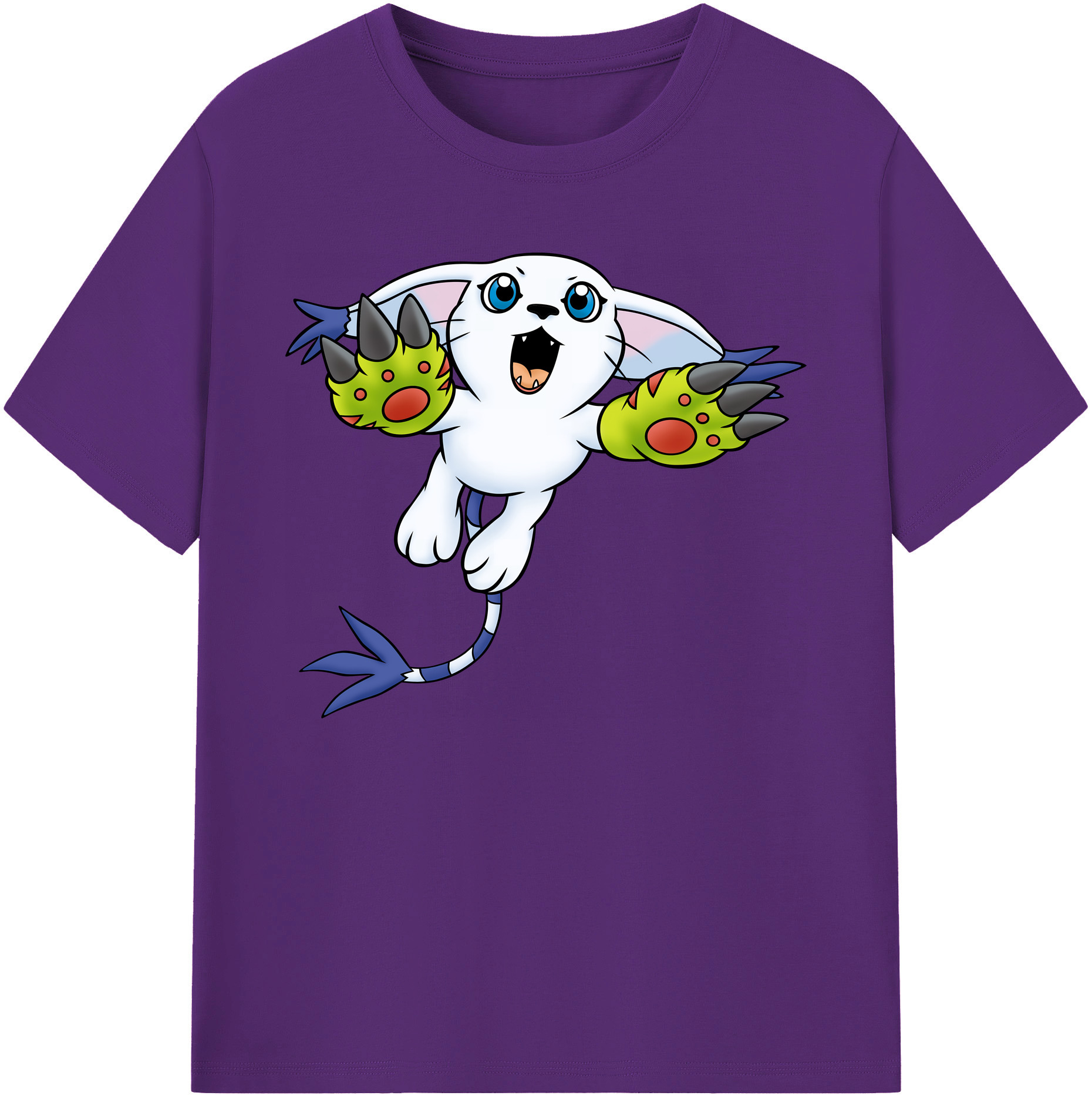 （画像用） Digimon デジタルモンスター/デジモン 綿100％ メンズ半袖Tシャツ｜肌触りやわらか＆通気性