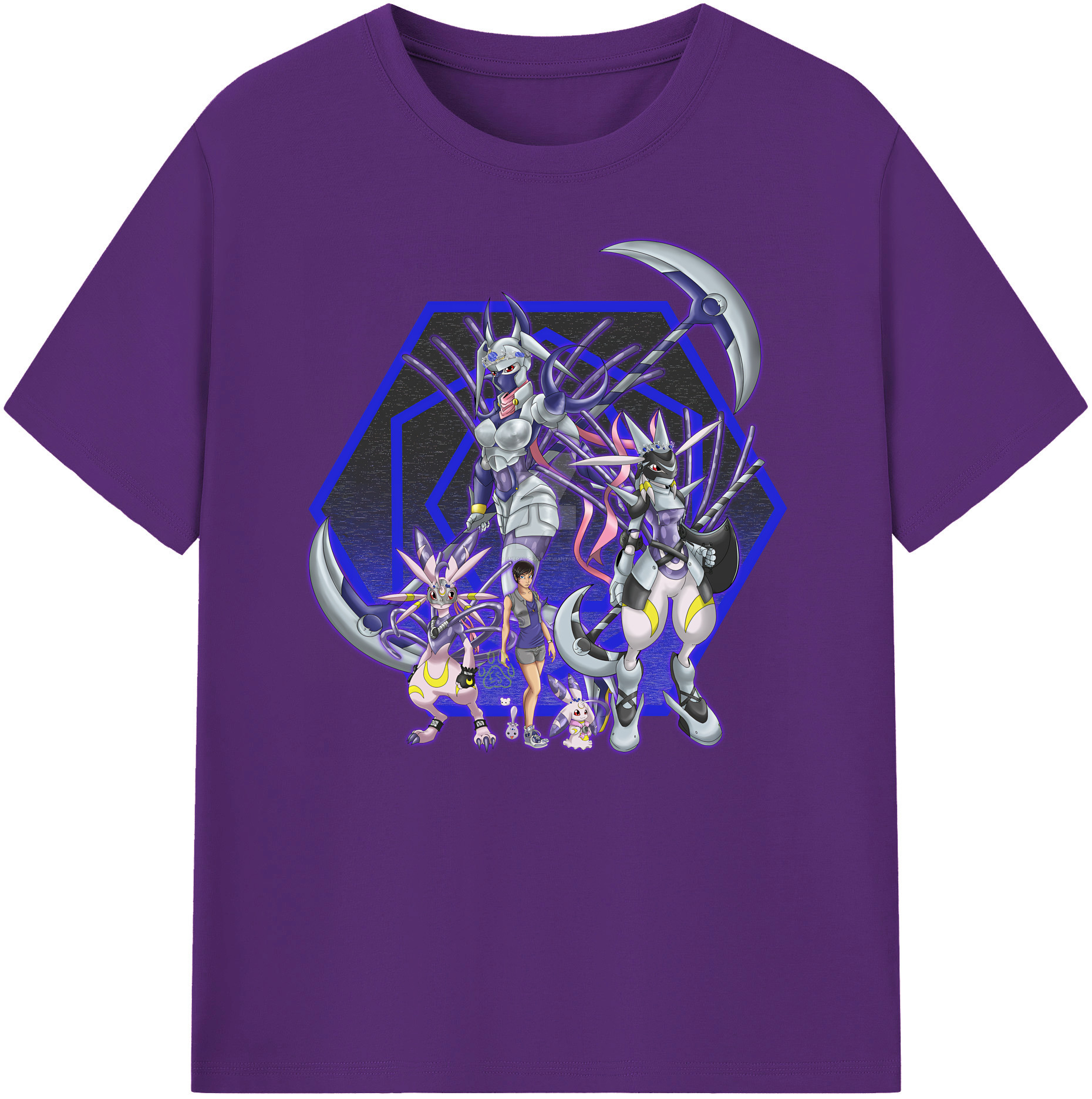 （画像用） Digimon デジタルモンスター/デジモン 綿100％ メンズ半袖Tシャツ｜肌触りやわらか＆通気性