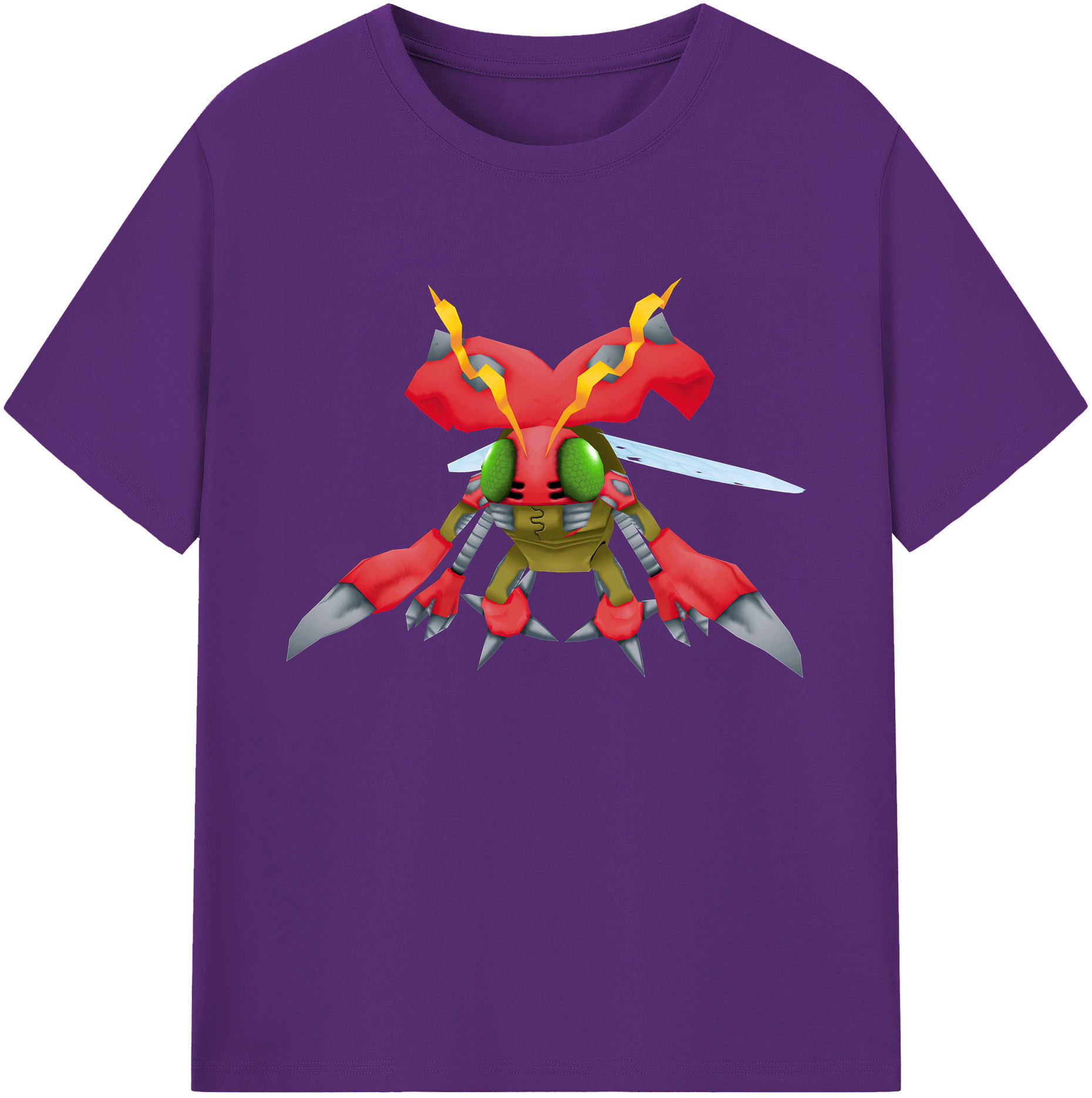 （画像用） Digimon デジタルモンスター/デジモン 綿100％ メンズ半袖Tシャツ｜肌触りやわらか＆通気性