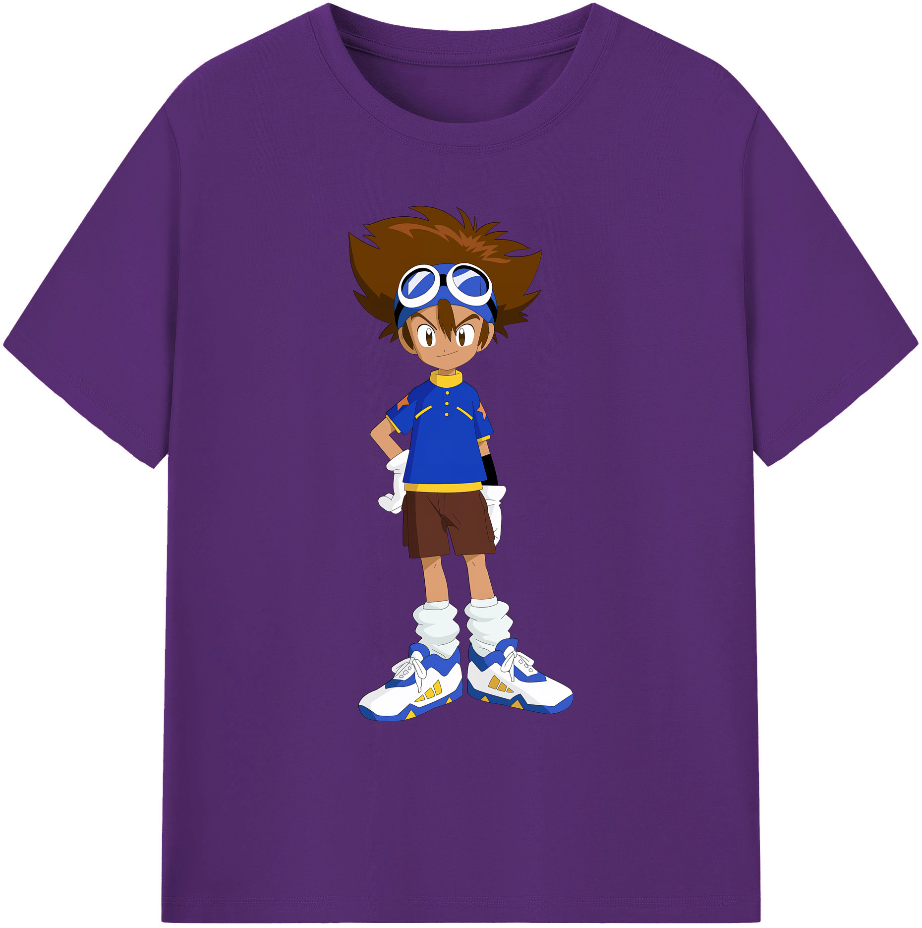 （画像用） Digimon デジタルモンスター/デジモン 綿100％ メンズ半袖Tシャツ｜肌触りやわらか＆通気性