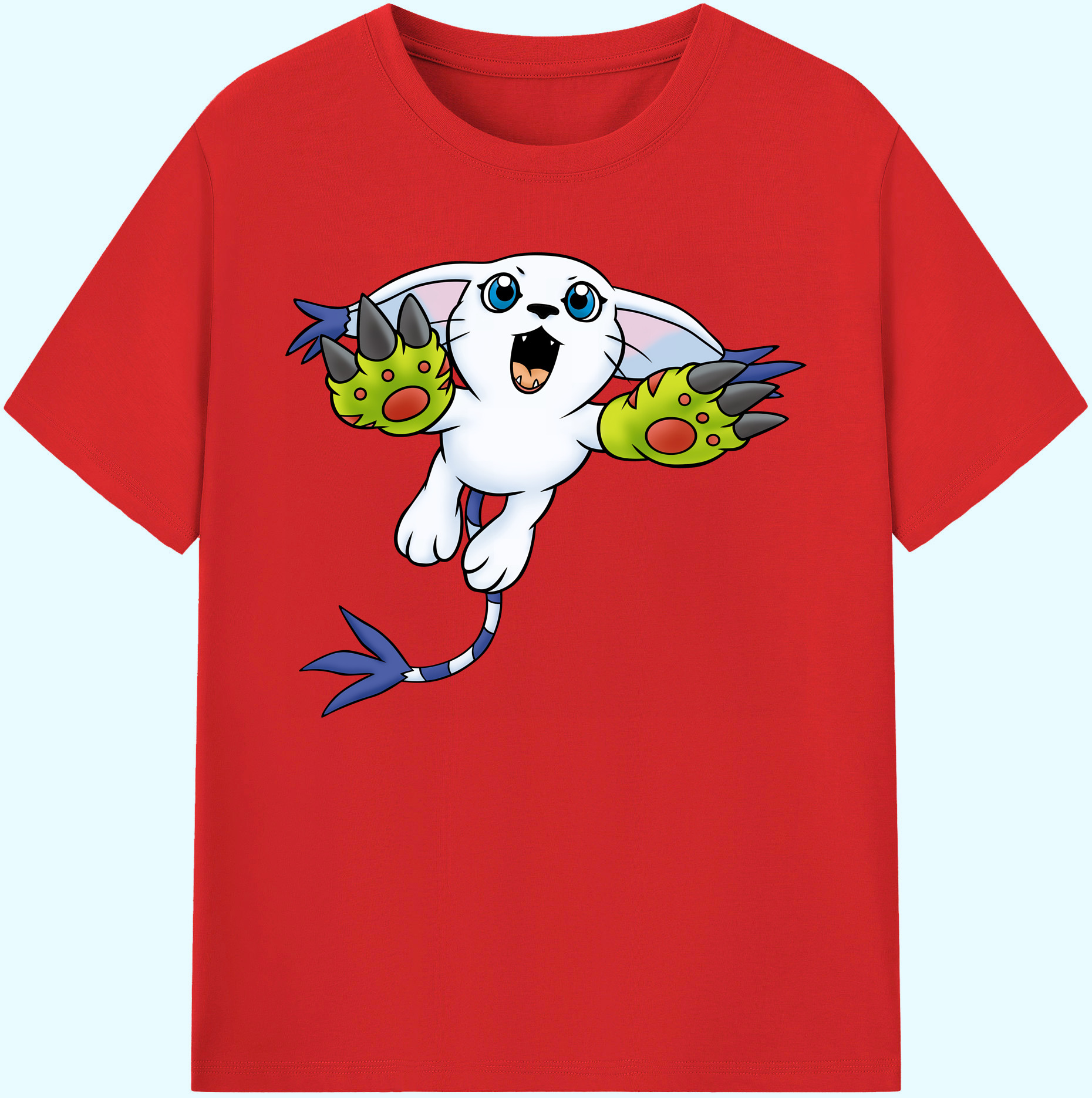 （画像用） Digimon デジタルモンスター/デジモン 綿100％ メンズ半袖Tシャツ｜肌触りやわらか＆通気性