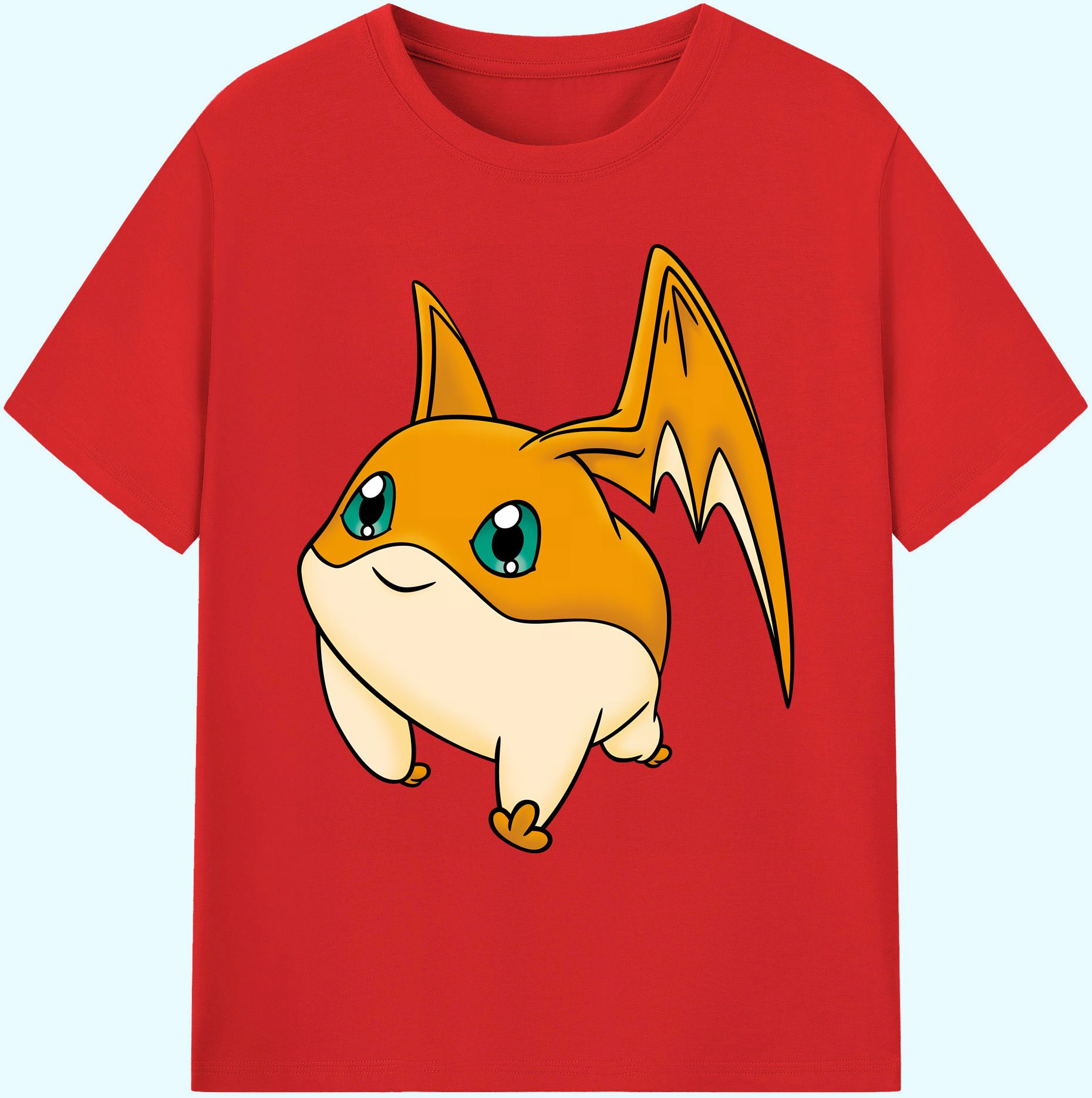 （画像用） Digimon デジタルモンスター/デジモン 綿100％ メンズ半袖Tシャツ｜肌触りやわらか＆通気性