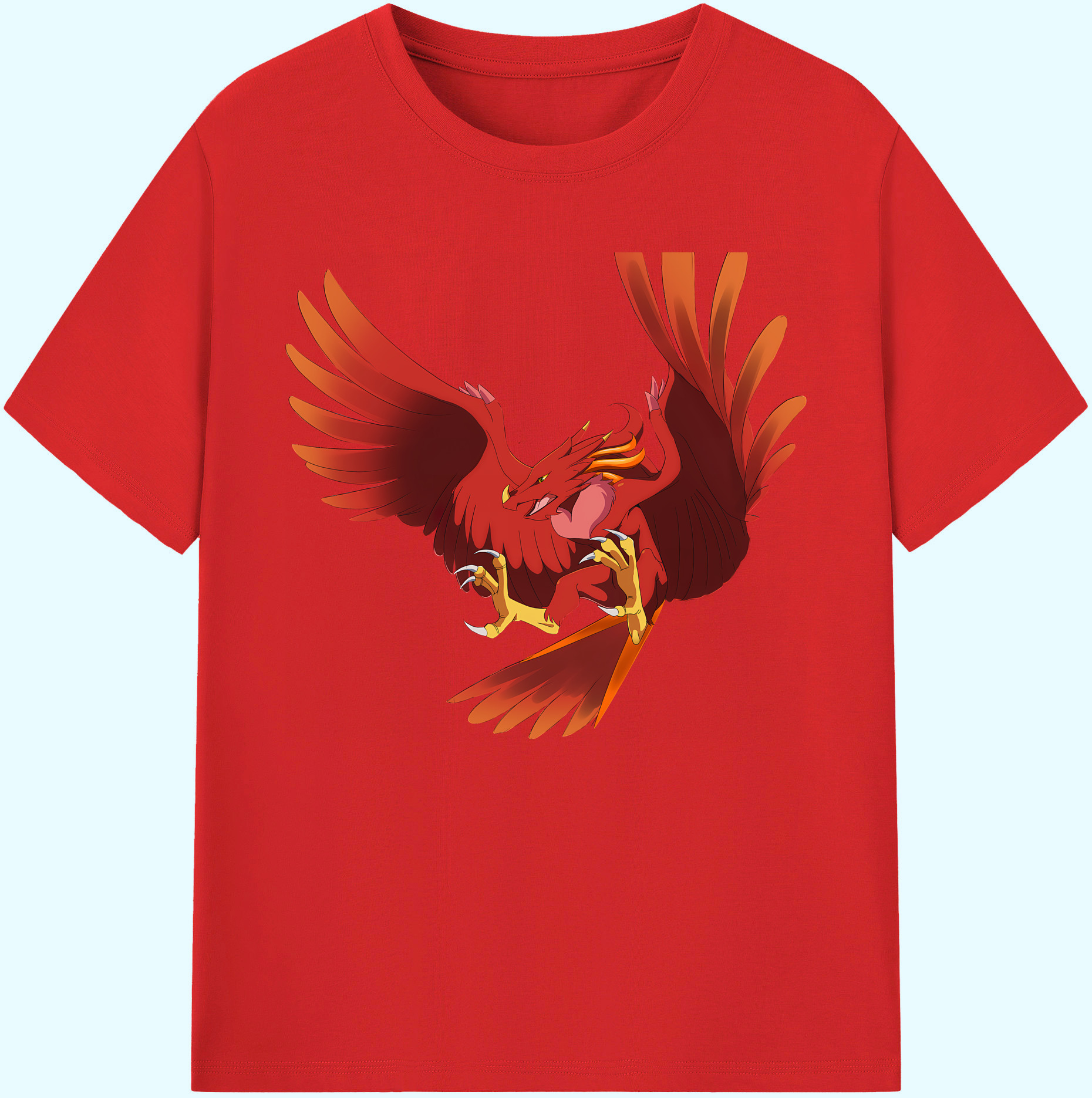 （画像用） Digimon デジタルモンスター/デジモン 綿100％ メンズ半袖Tシャツ｜肌触りやわらか＆通気性