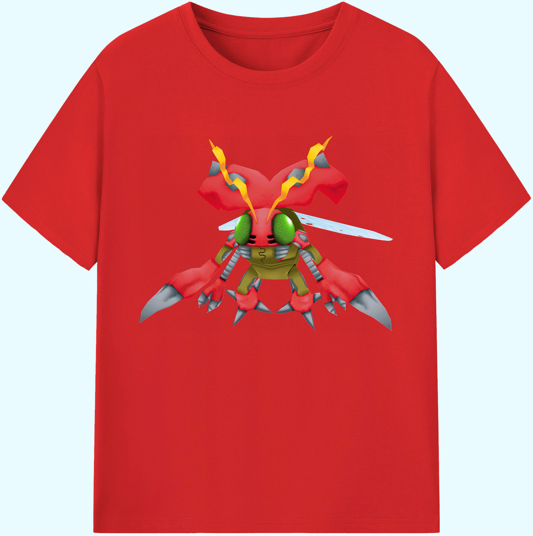 （画像用） Digimon デジタルモンスター/デジモン 綿100％ メンズ半袖Tシャツ｜肌触りやわらか＆通気性