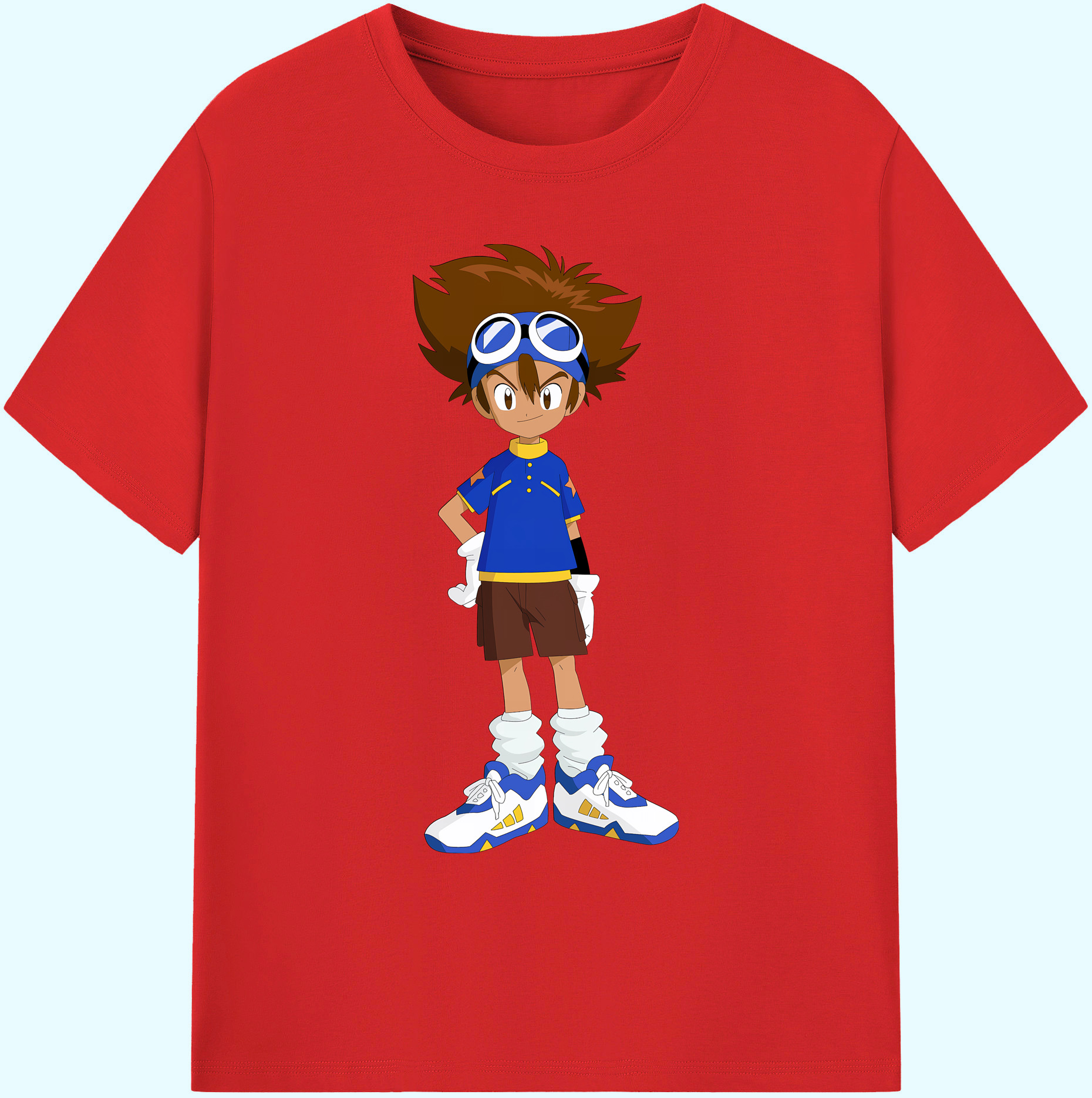 （画像用） Digimon デジタルモンスター/デジモン 綿100％ メンズ半袖Tシャツ｜肌触りやわらか＆通気性