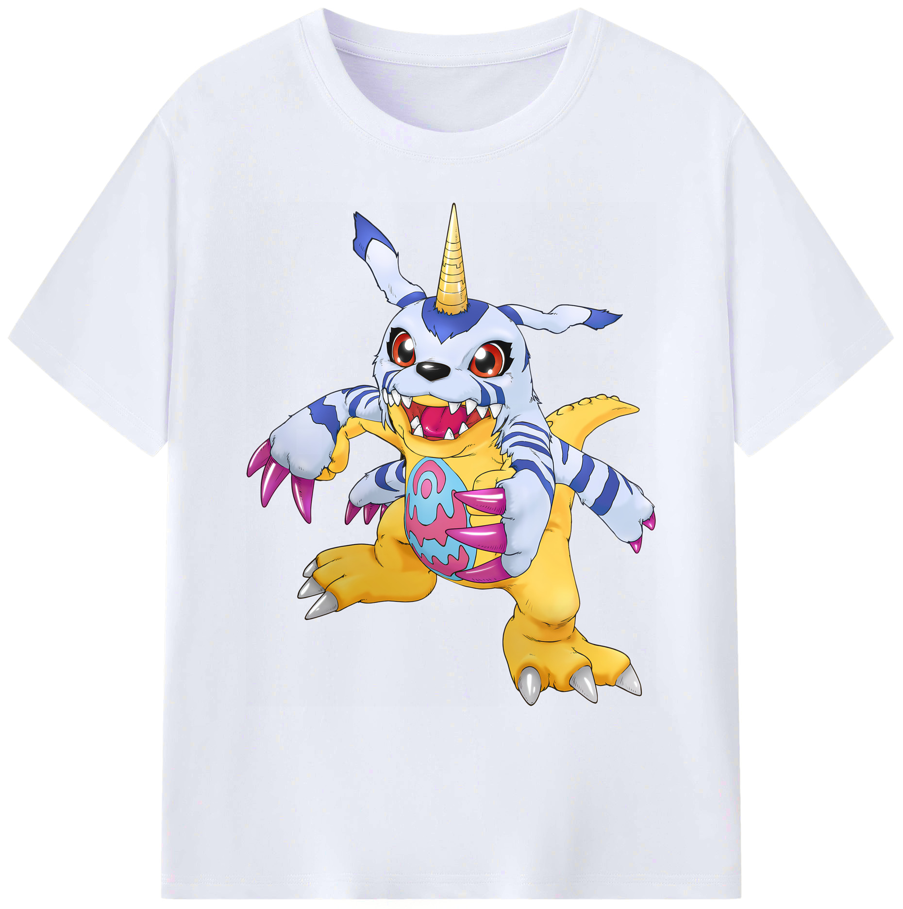 （画像用） Digimon デジタルモンスター/デジモン 綿100％ メンズ半袖Tシャツ｜肌触りやわらか＆通気性