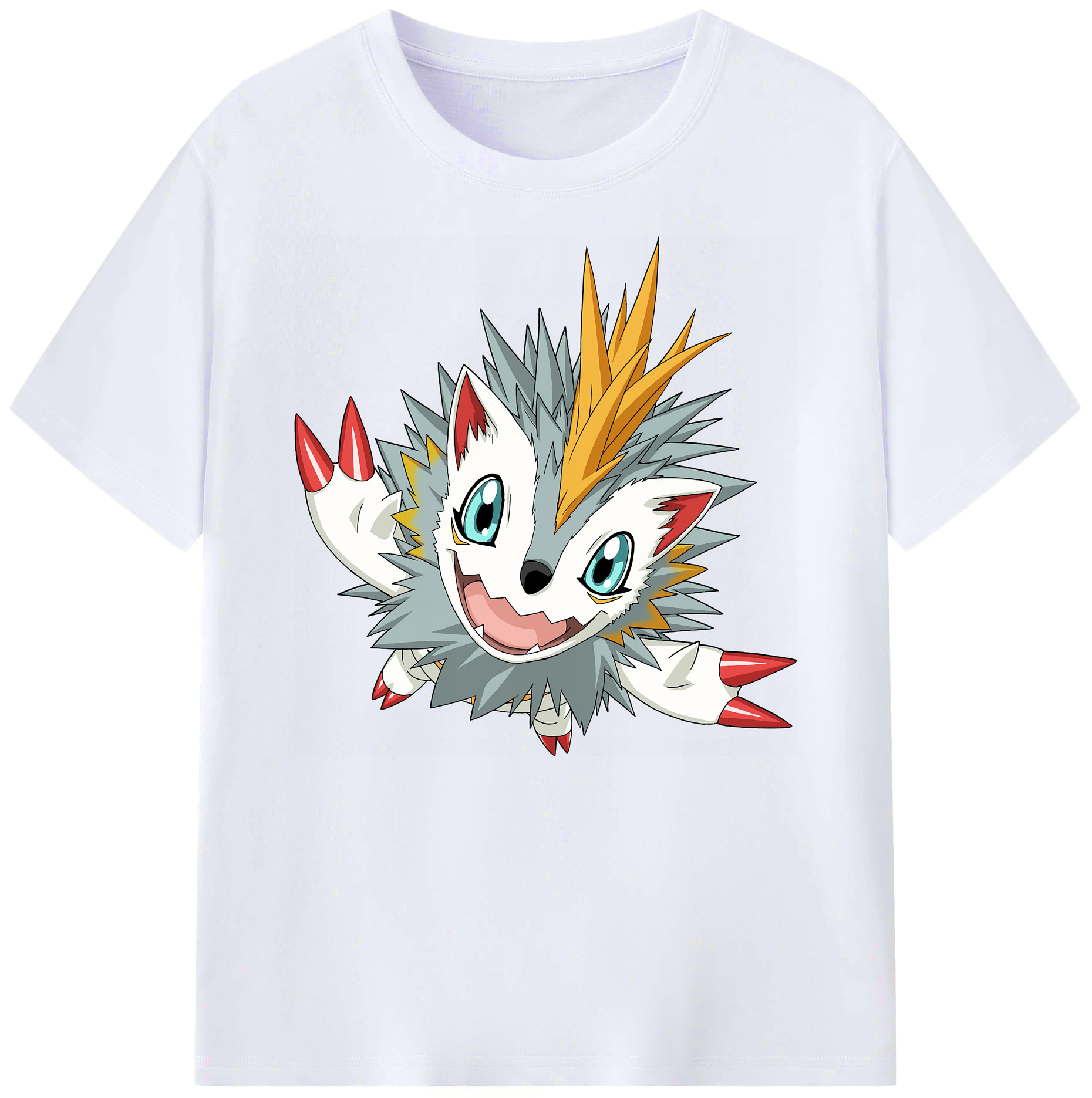 （画像用） Digimon デジタルモンスター/デジモン 綿100％ メンズ半袖Tシャツ｜肌触りやわらか＆通気性