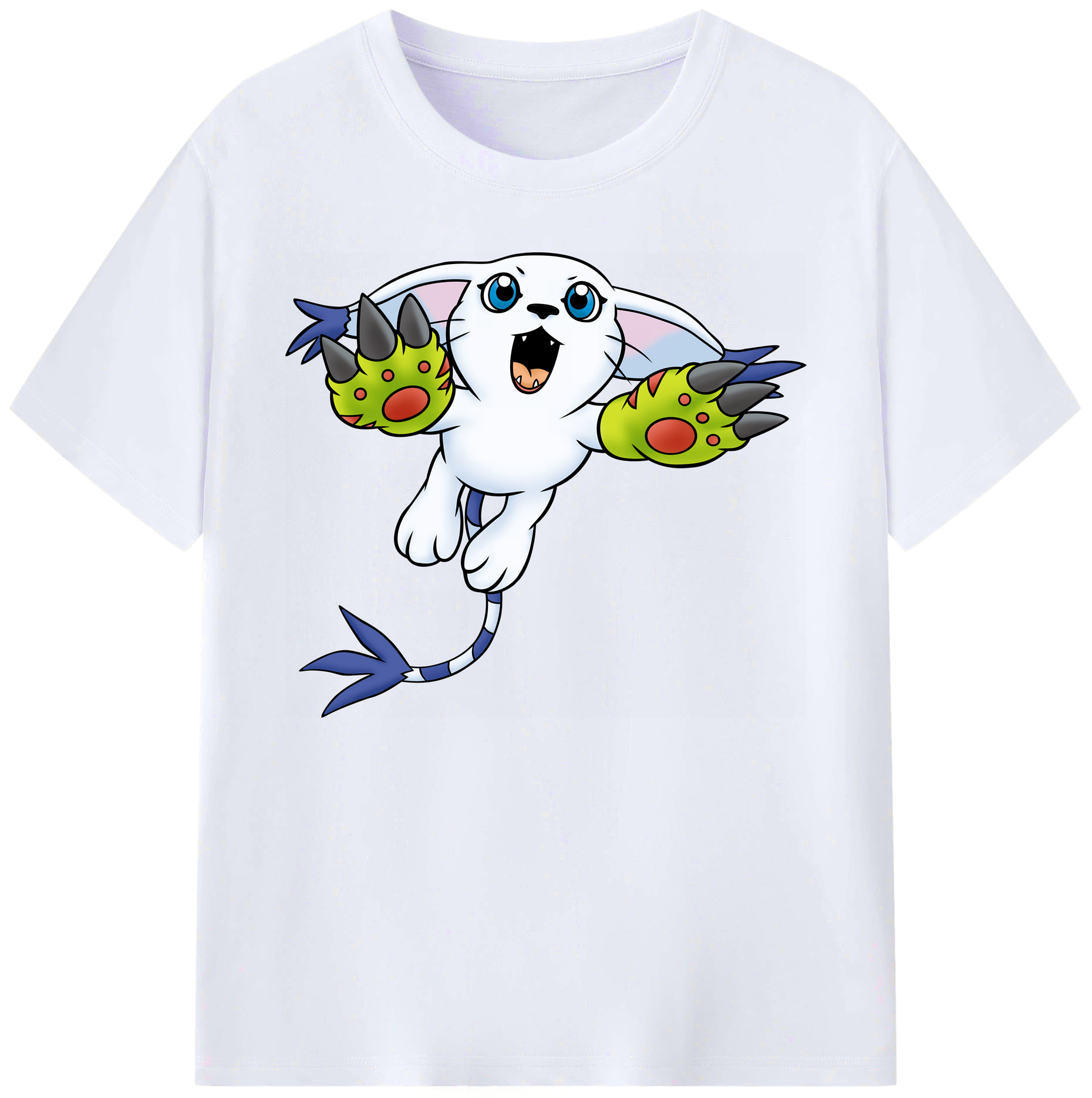 （画像用） Digimon デジタルモンスター/デジモン 綿100％ メンズ半袖Tシャツ｜肌触りやわらか＆通気性