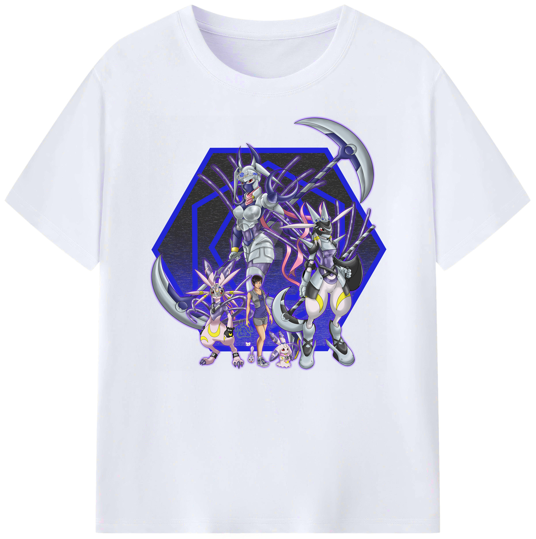 （画像用） Digimon デジタルモンスター/デジモン 綿100％ メンズ半袖Tシャツ｜肌触りやわらか＆通気性