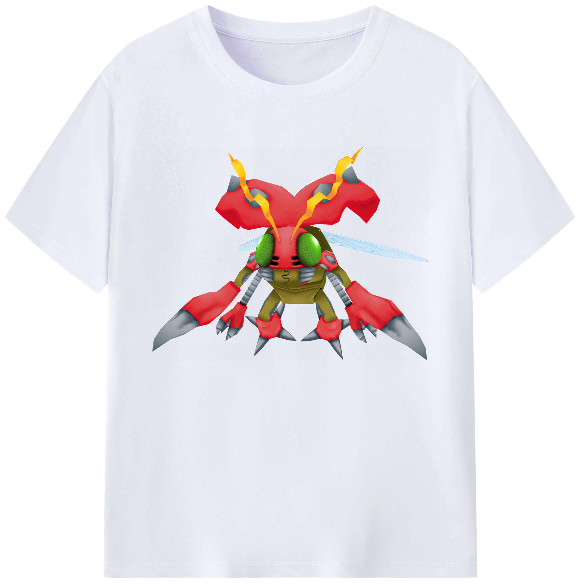 （画像用） Digimon デジタルモンスター/デジモン 綿100％ メンズ半袖Tシャツ｜肌触りやわらか＆通気性