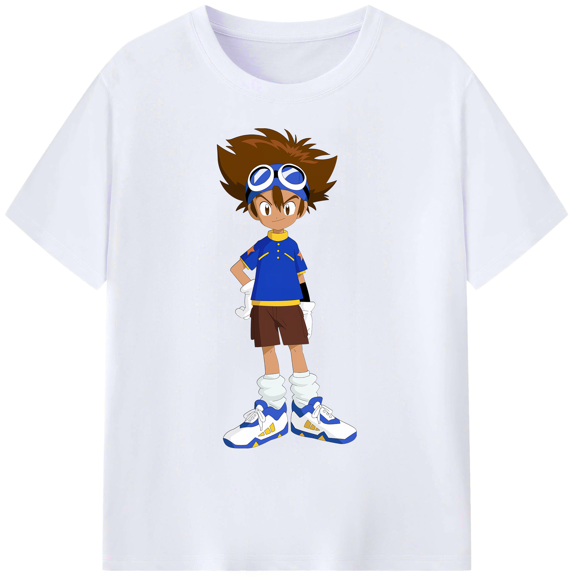 （画像用） Digimon デジタルモンスター/デジモン 綿100％ メンズ半袖Tシャツ｜肌触りやわらか＆通気性