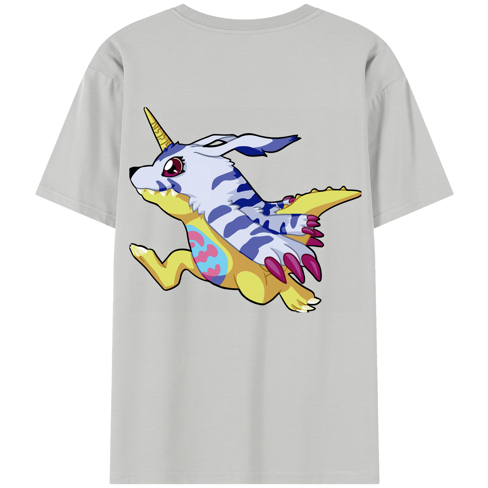 （画像用） Digimon デジタルモンスター/デジモン レディース半袖Tシャツ(バックプリント)
