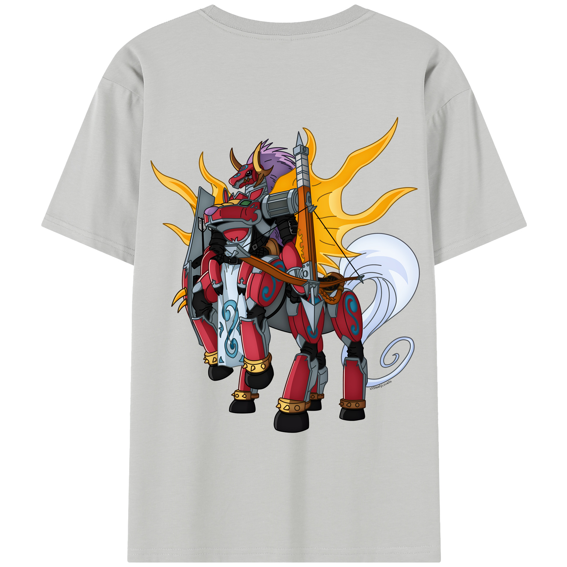 （画像用） Digimon デジタルモンスター/デジモン レディース半袖Tシャツ(バックプリント)
