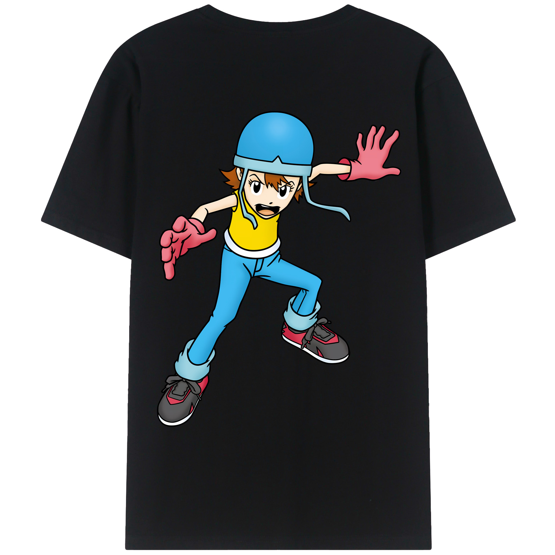 （画像用） Digimon デジタルモンスター/デジモン レディース半袖Tシャツ(バックプリント)
