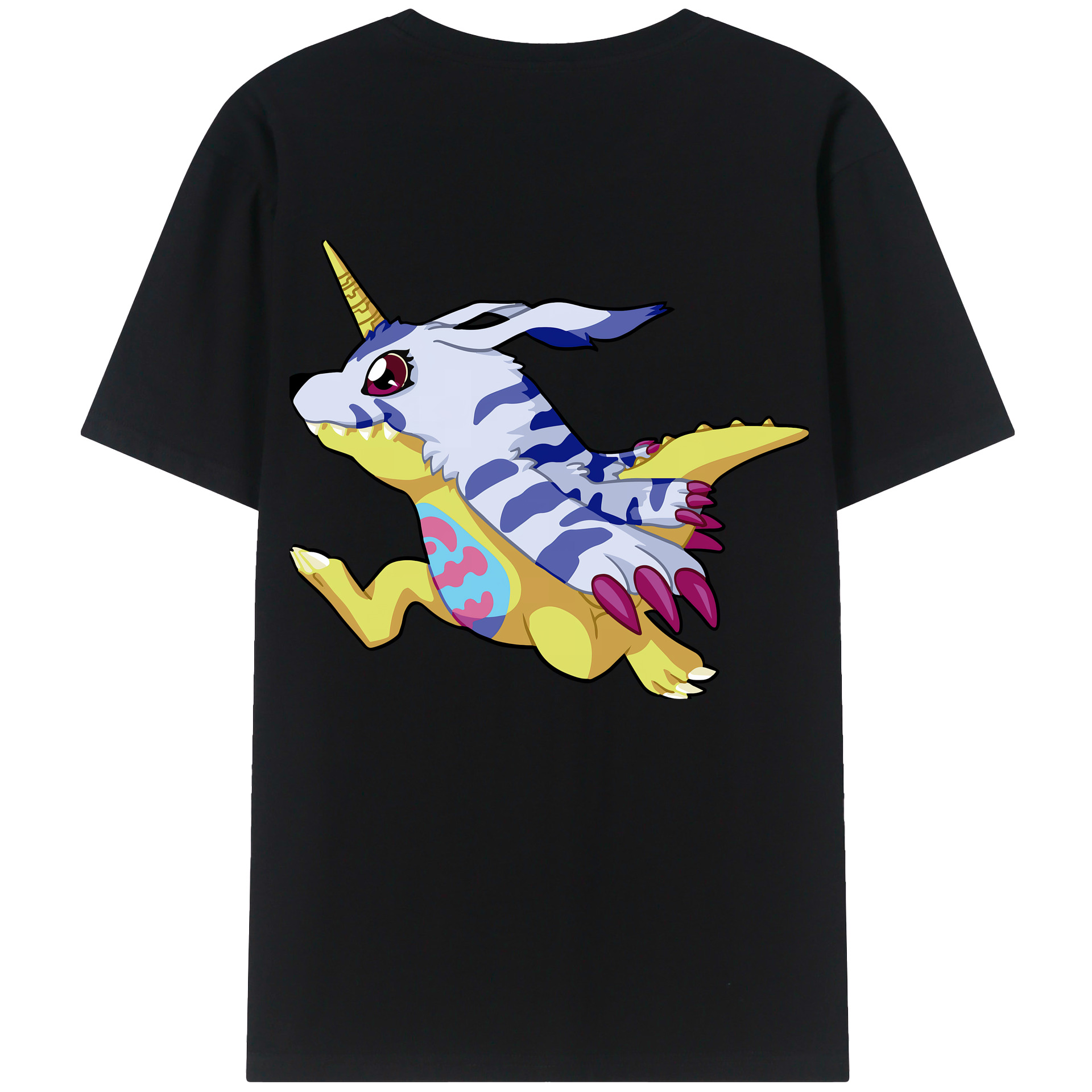 （画像用） Digimon デジタルモンスター/デジモン レディース半袖Tシャツ(バックプリント)