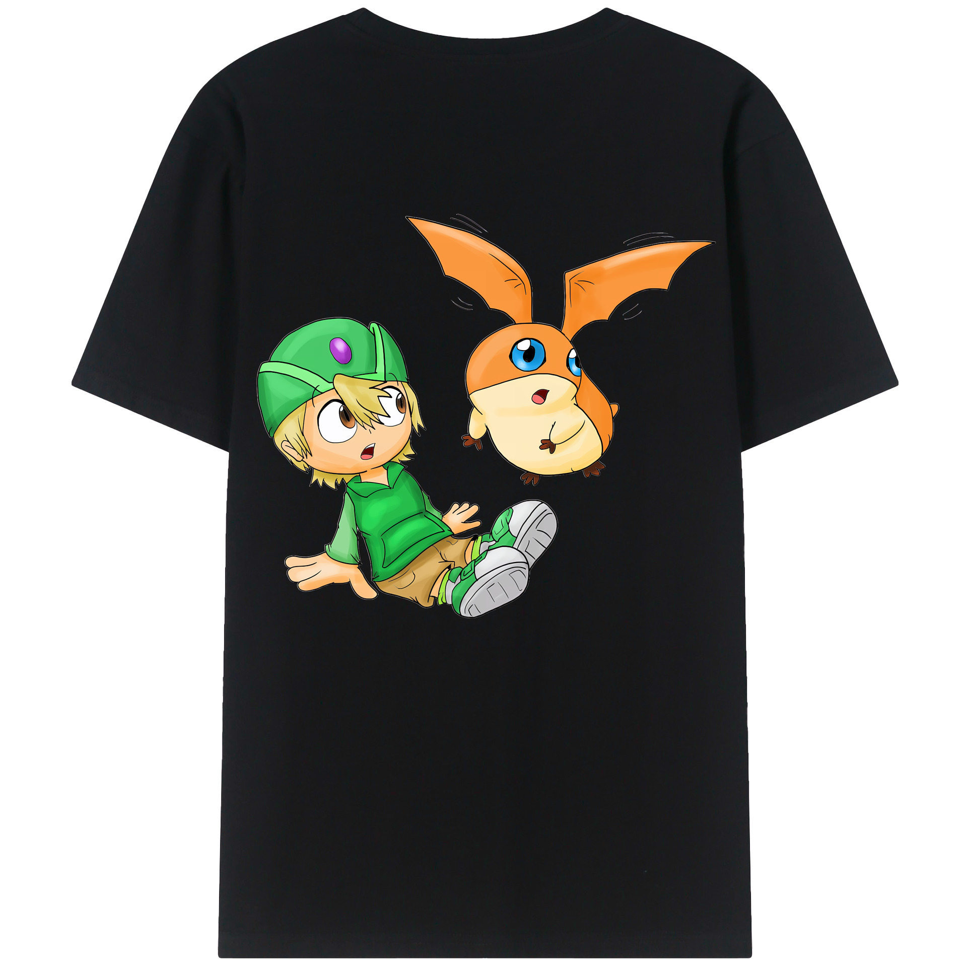 （画像用） Digimon デジタルモンスター/デジモン レディース半袖Tシャツ(バックプリント)