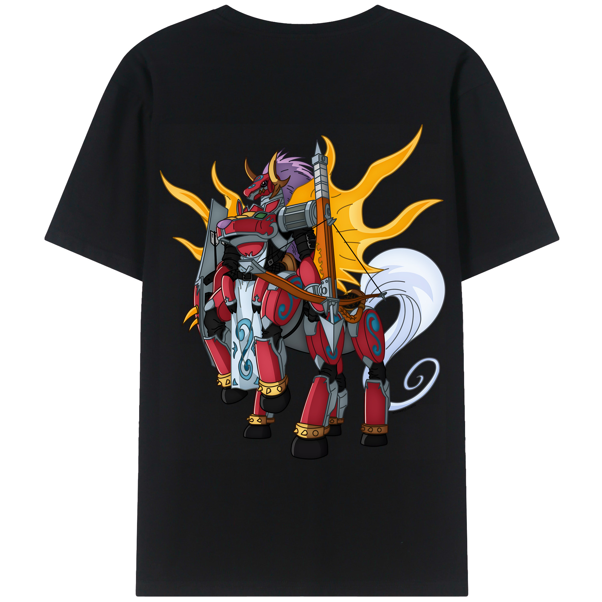 （画像用） Digimon デジタルモンスター/デジモン レディース半袖Tシャツ(バックプリント)