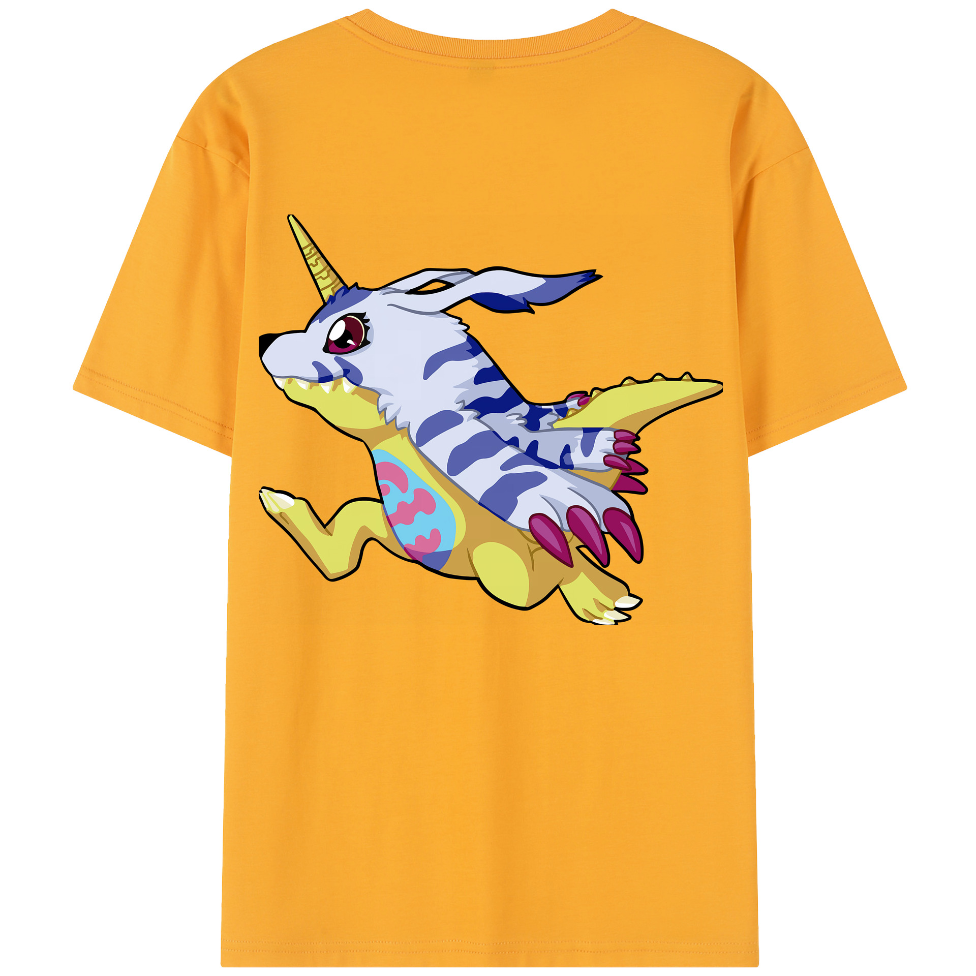 （画像用） Digimon デジタルモンスター/デジモン レディース半袖Tシャツ(バックプリント)
