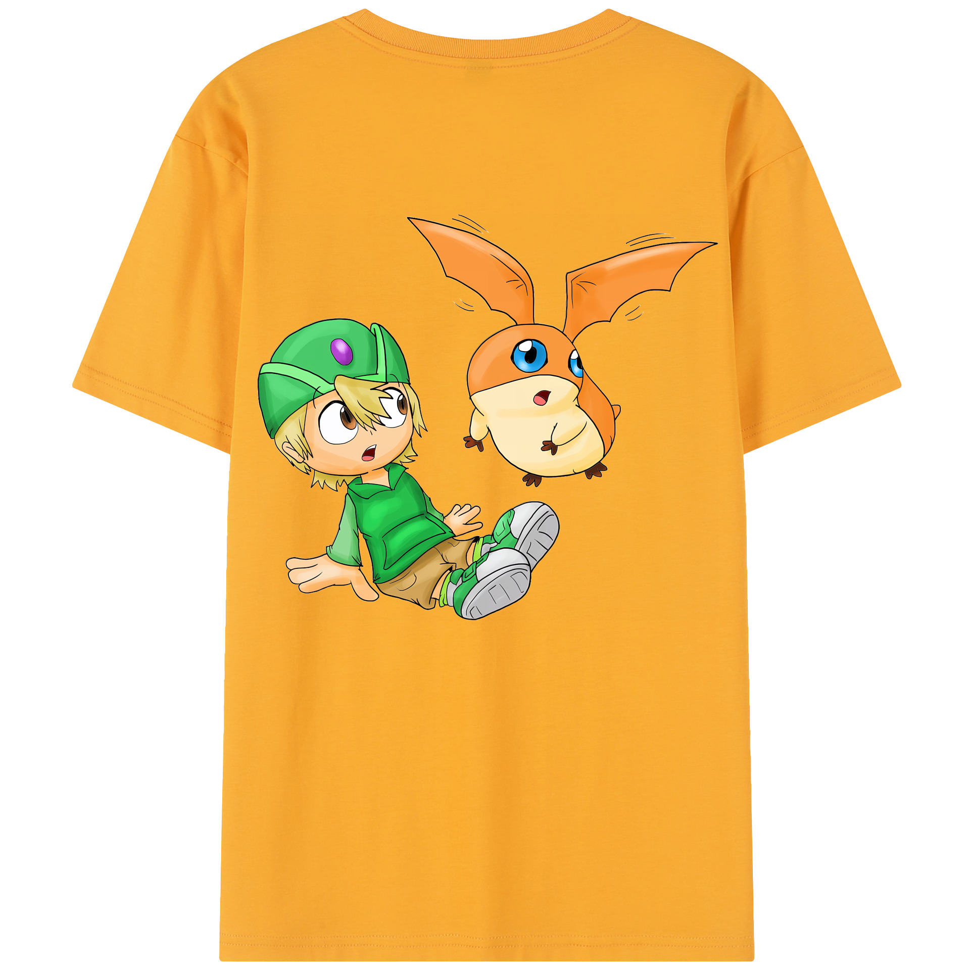 （画像用） Digimon デジタルモンスター/デジモン レディース半袖Tシャツ(バックプリント)