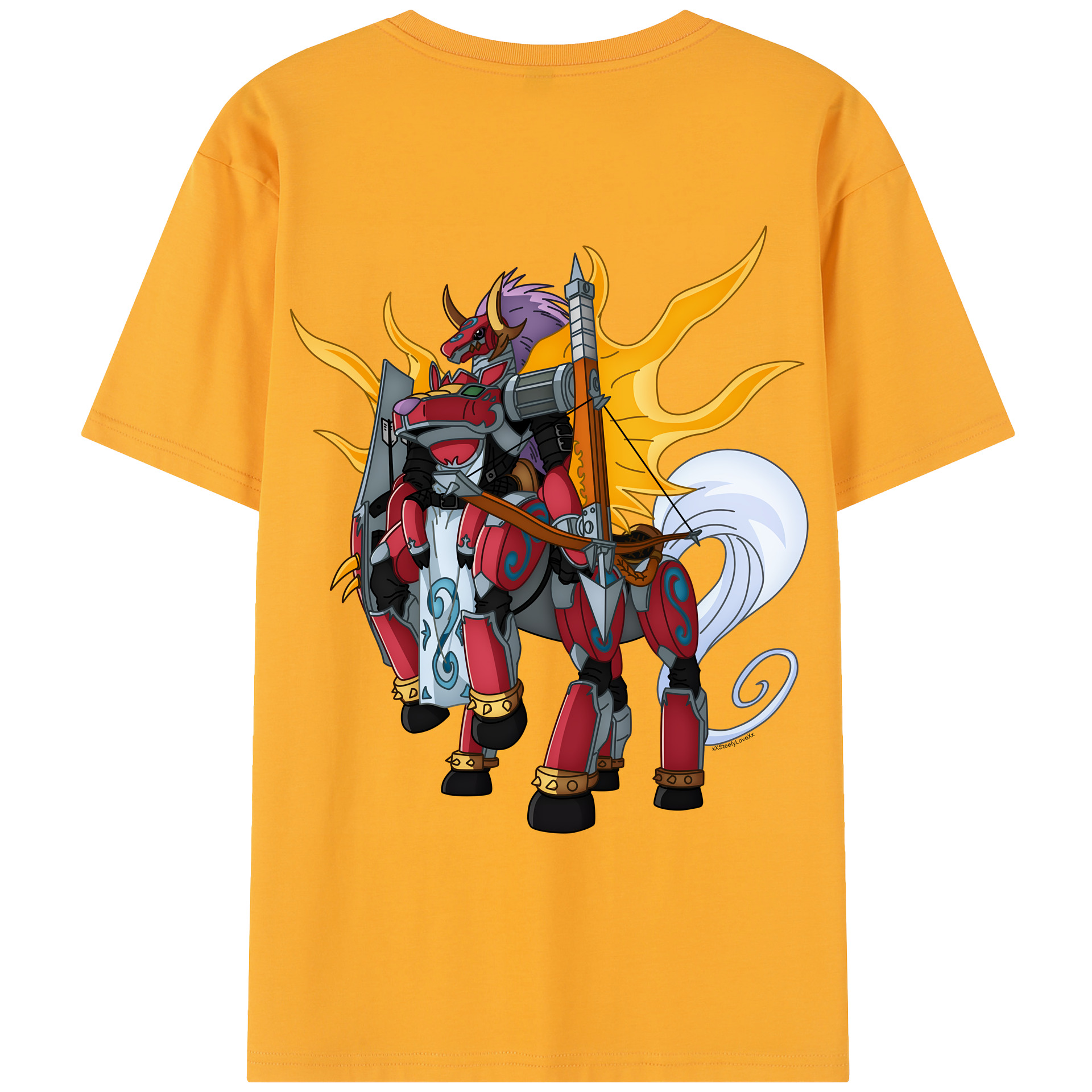 （画像用） Digimon デジタルモンスター/デジモン レディース半袖Tシャツ(バックプリント)