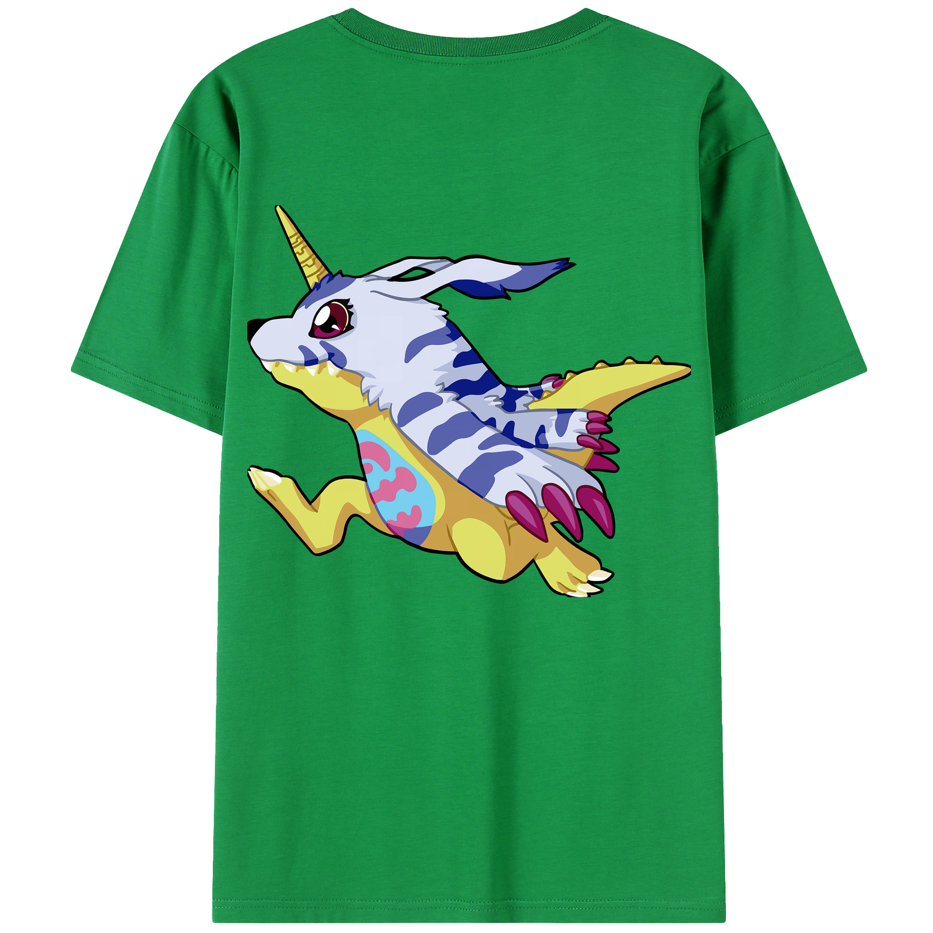 （画像用） Digimon デジタルモンスター/デジモン レディース半袖Tシャツ(バックプリント)