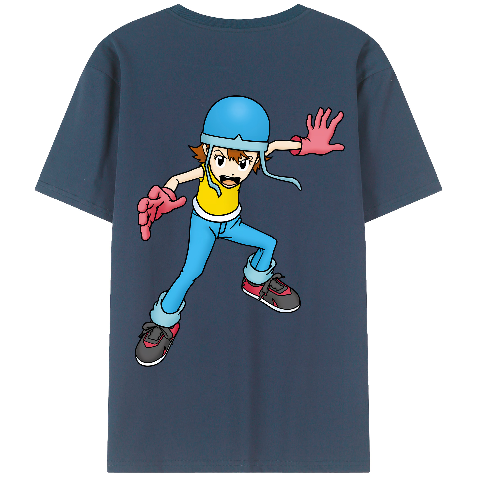 （画像用） Digimon デジタルモンスター/デジモン レディース半袖Tシャツ(バックプリント)