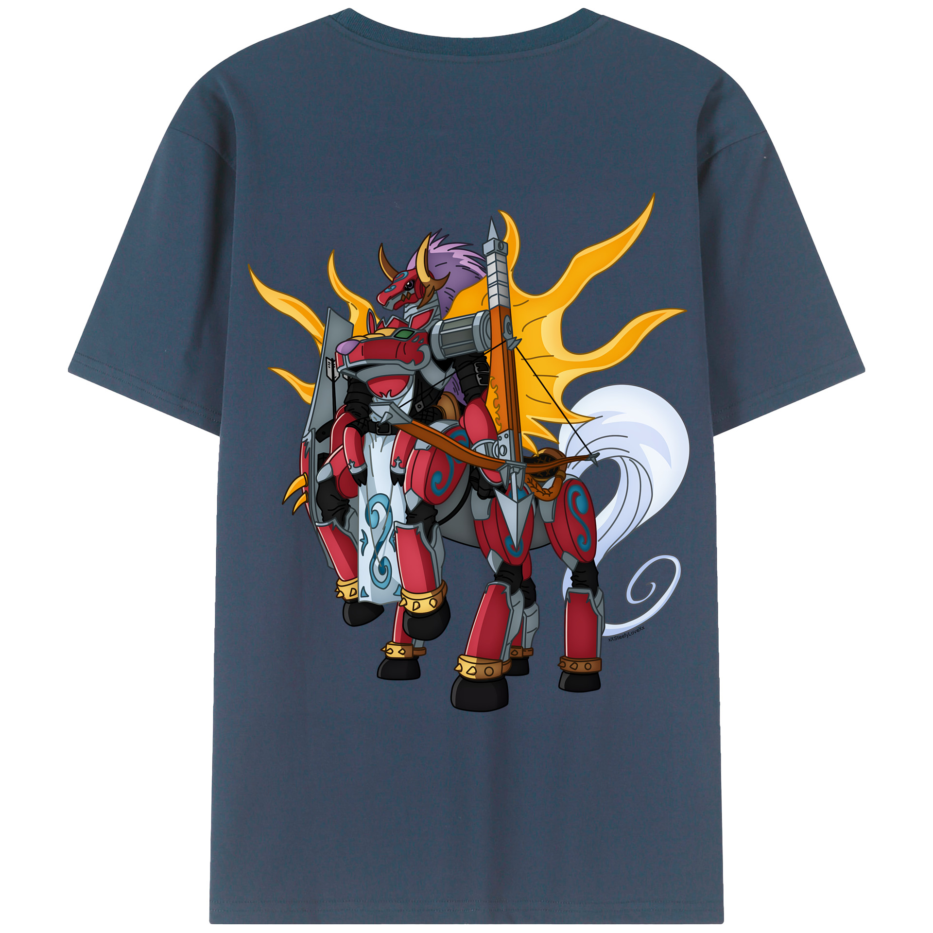 （画像用） Digimon デジタルモンスター/デジモン レディース半袖Tシャツ(バックプリント)